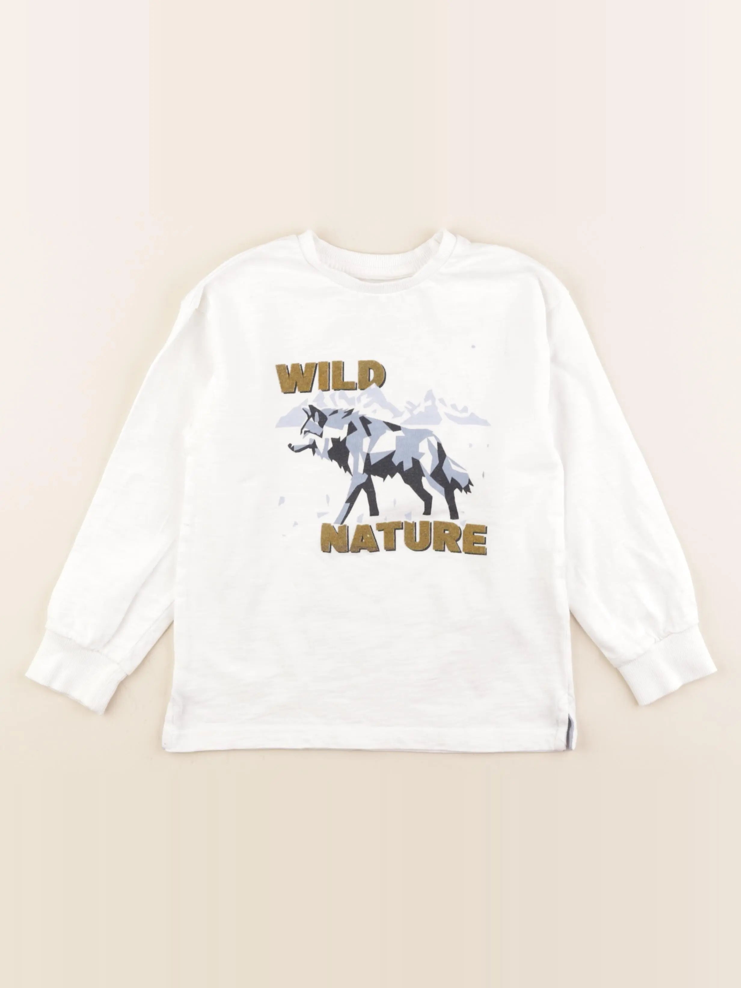 Vertbaudet - tee-shirt blanc - 6 ans