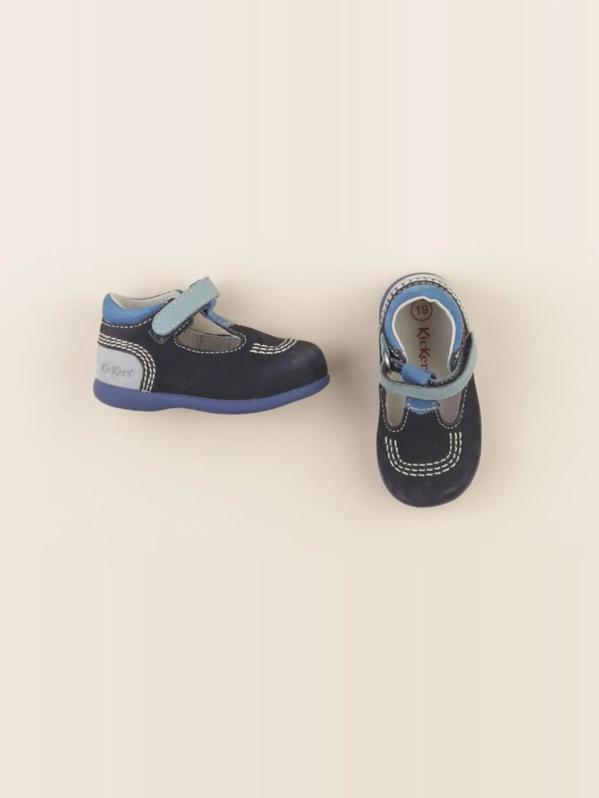 Kickers - bottillons bleu - pointure 19