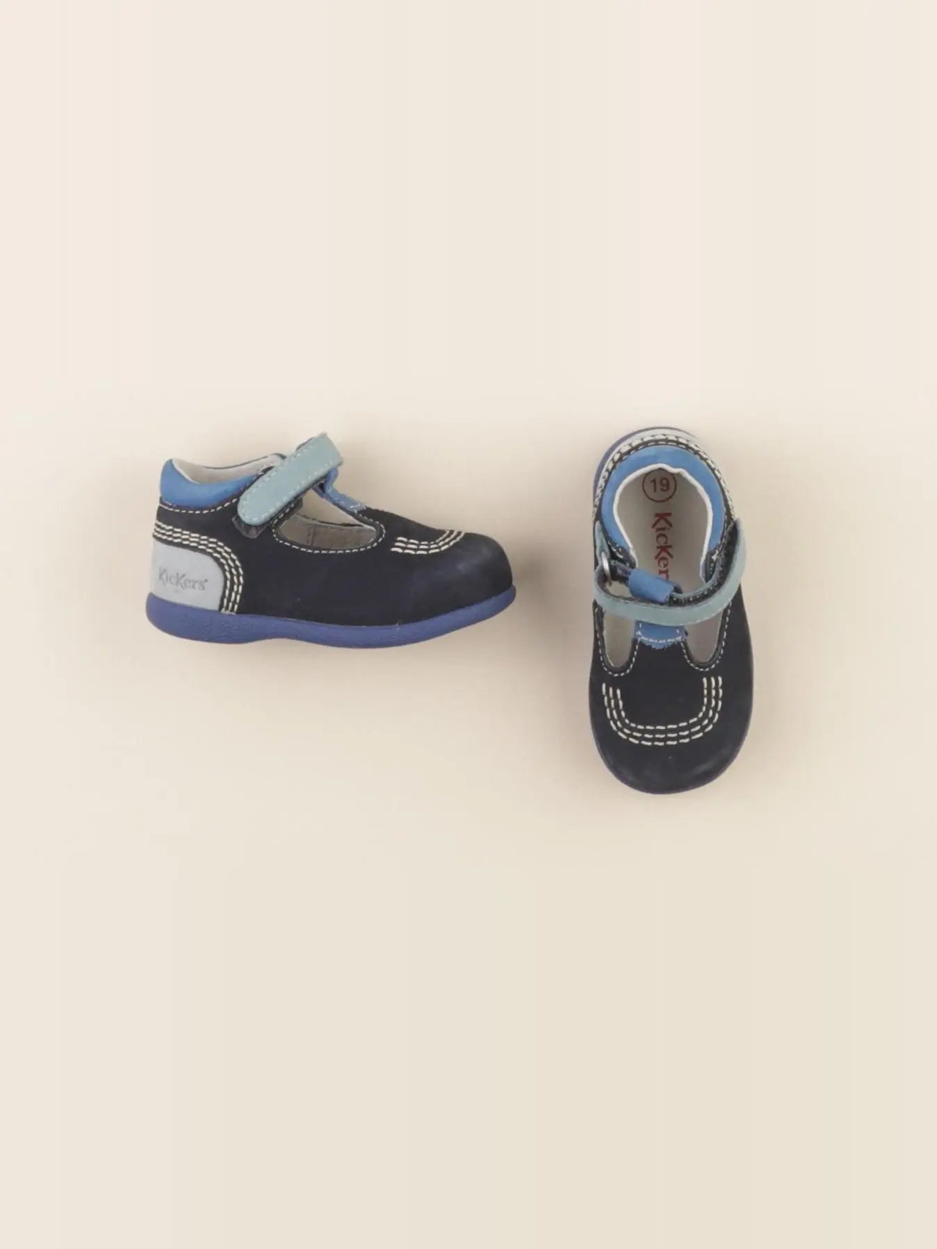 Kickers - bottillons bleu - pointure 19