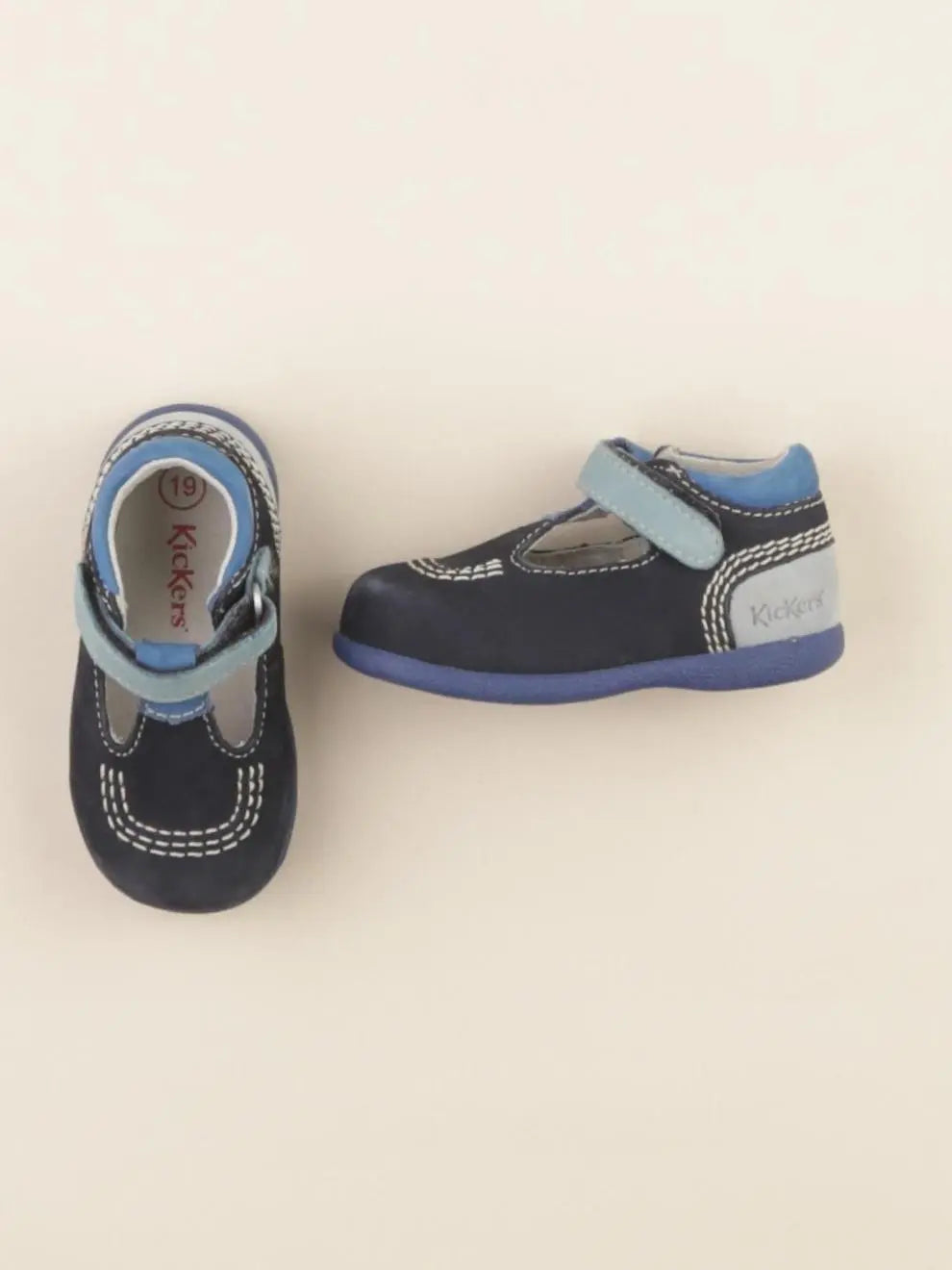 Kickers - bottillons bleu - pointure 19