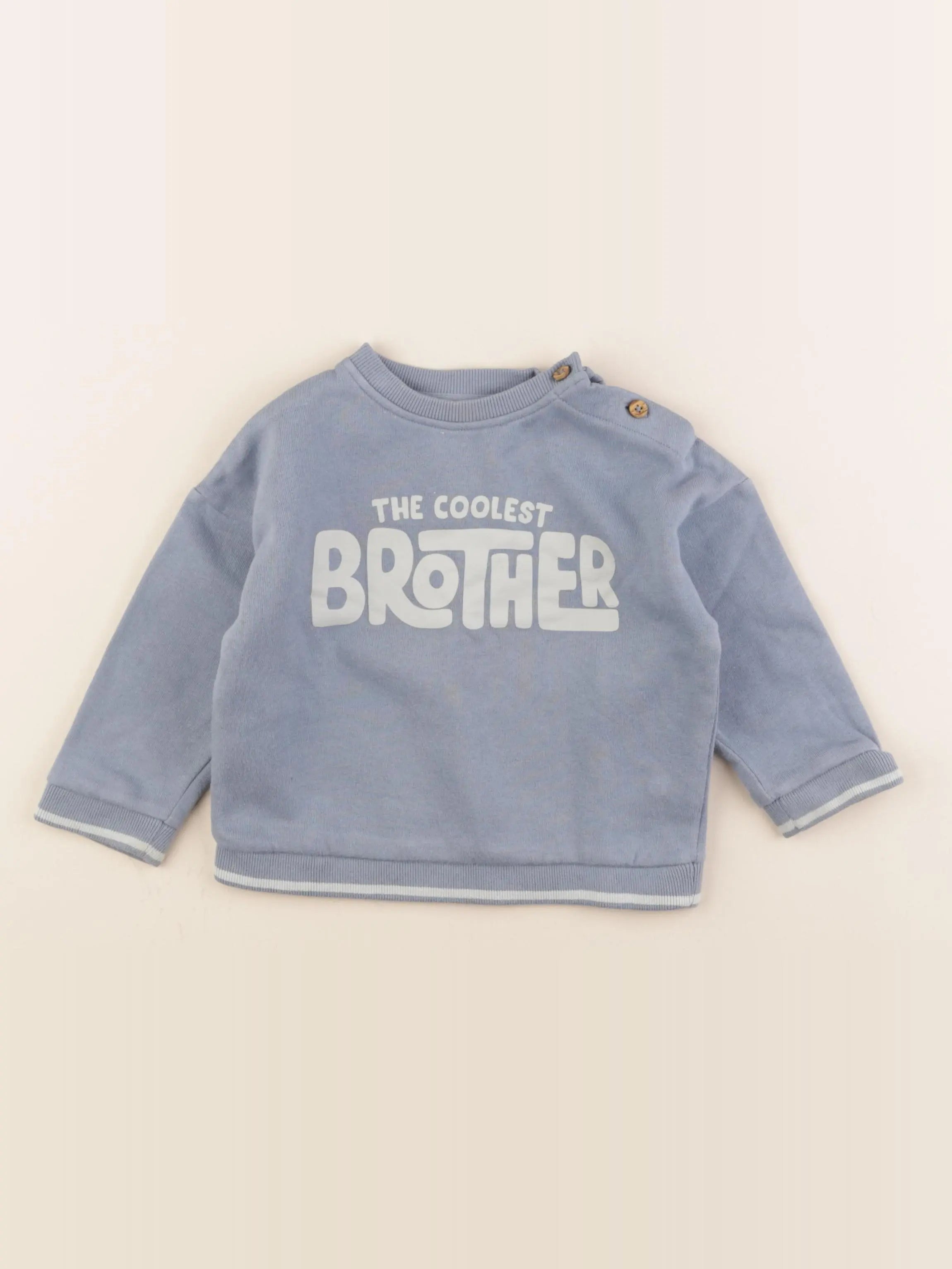 Boutchou - sweat bleu - 24 mois