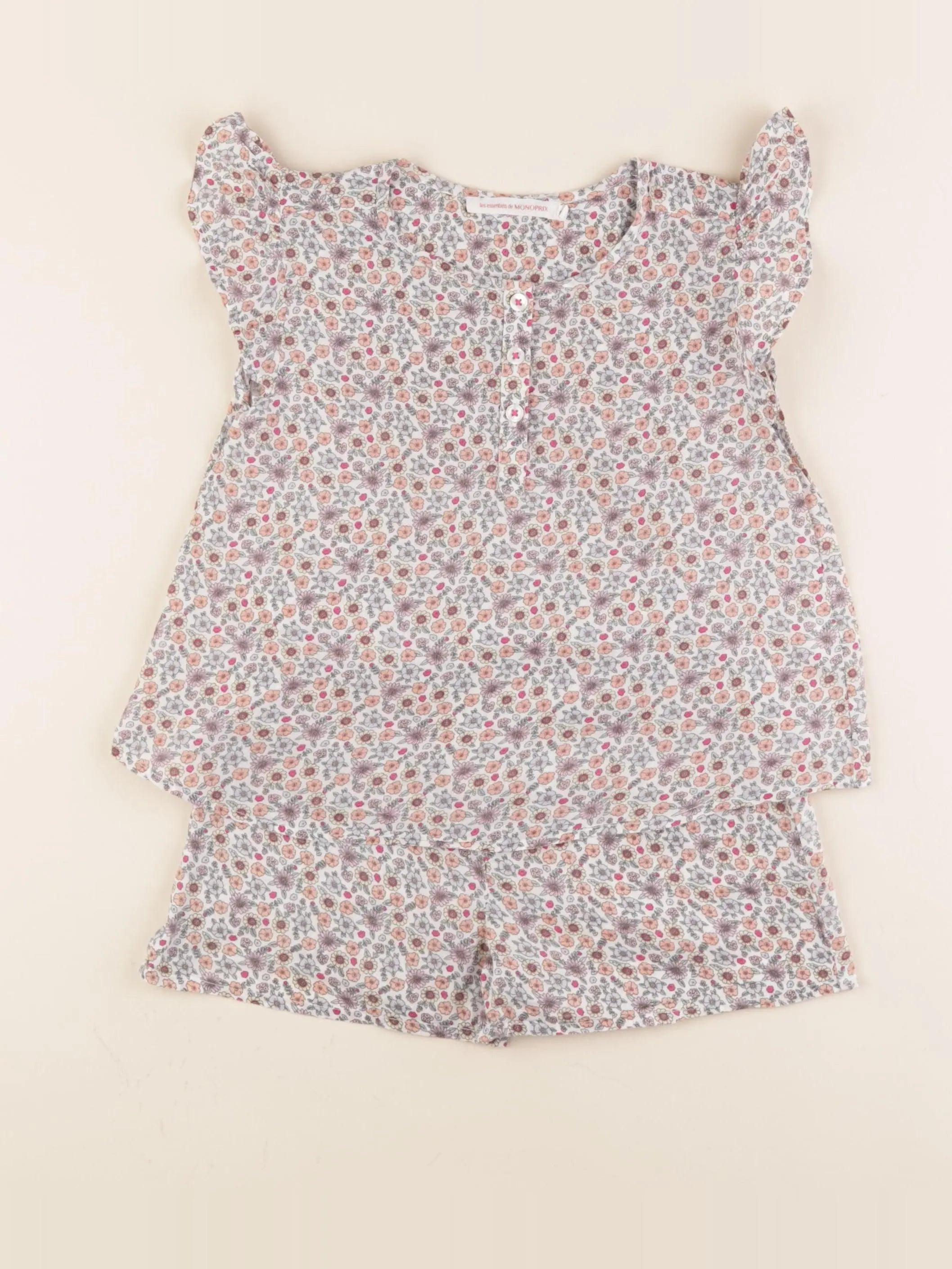 Monoprix - pyjama coton multicolore - 5 ans