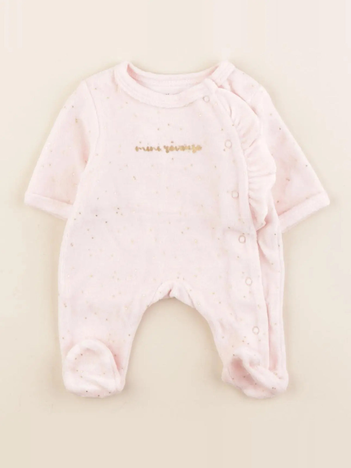Vertbaudet - pyjama velours rose - Prématuré