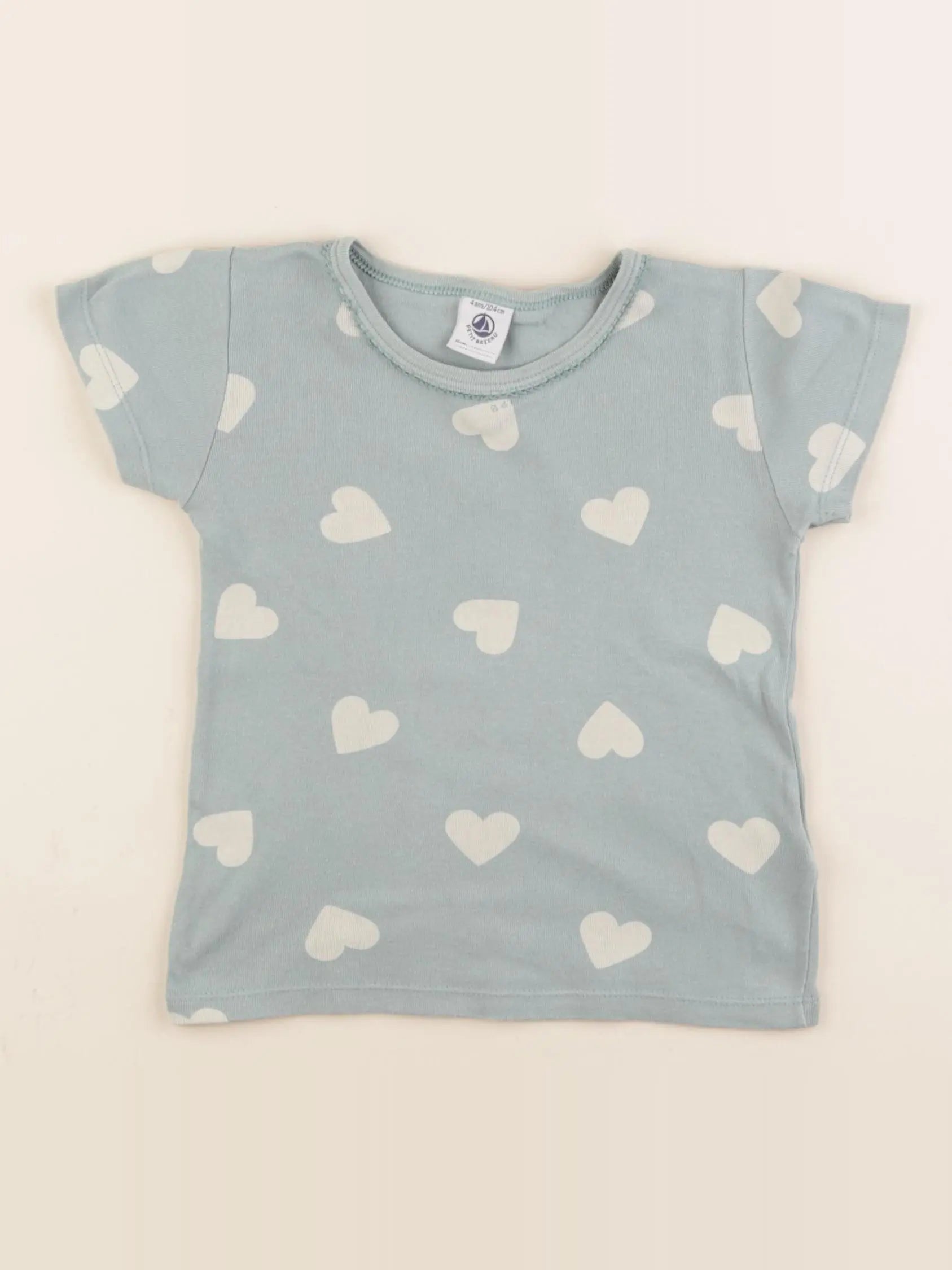 Petit Bateau - maillot de corps vert - 4 ans