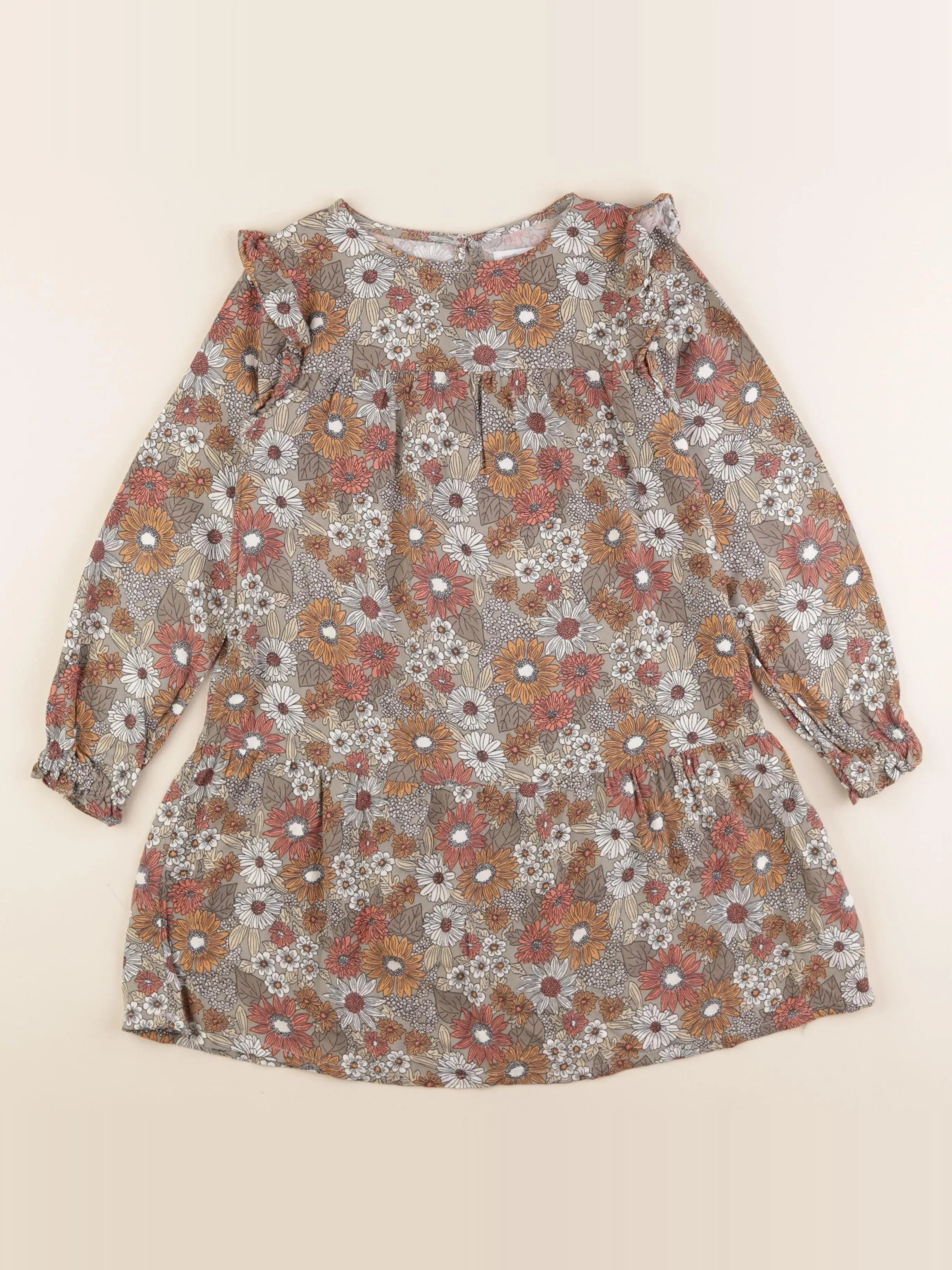 Vertbaudet - robe multicolore - 7 ans