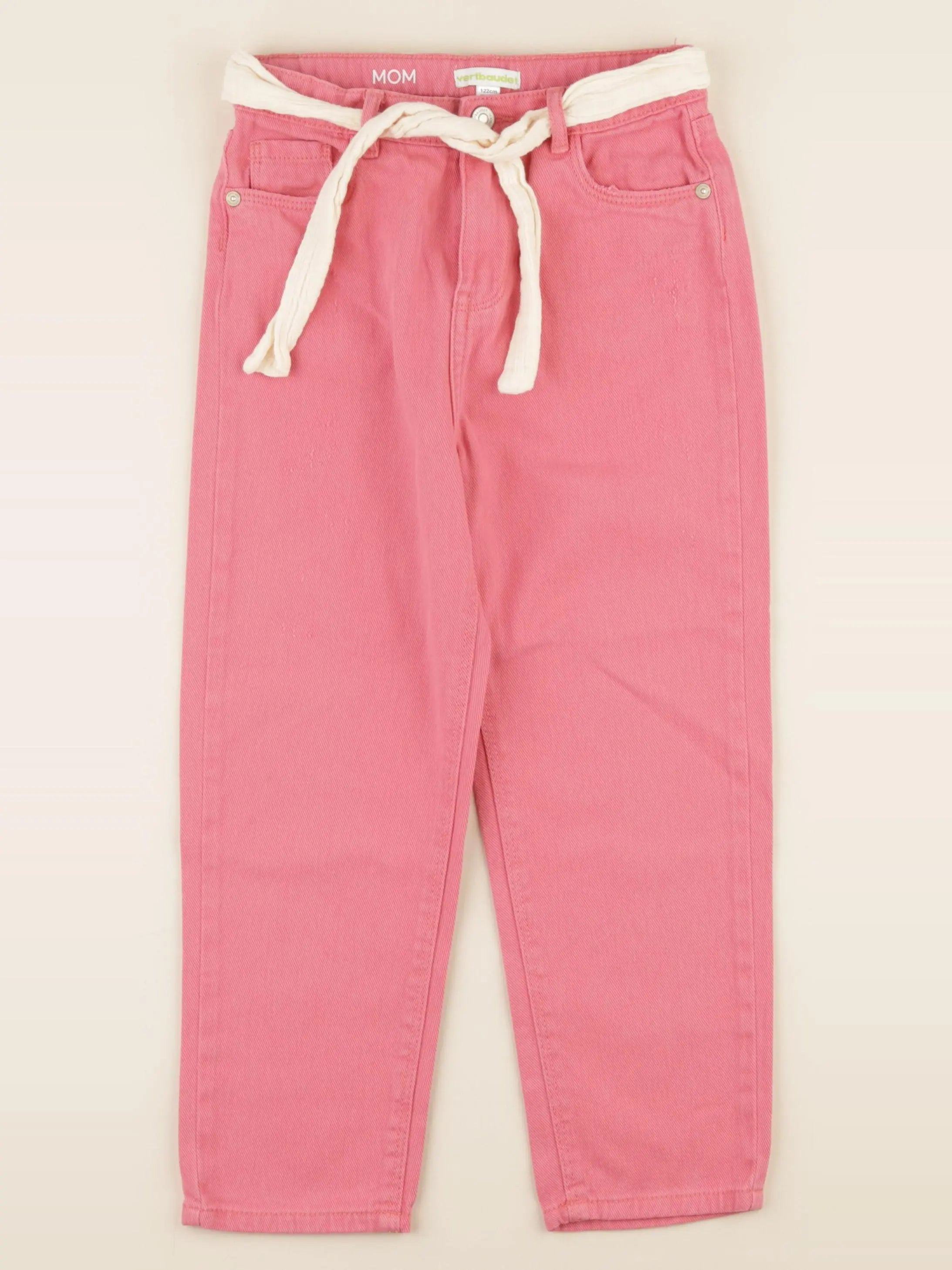 Vertbaudet - jean rose - 7 ans