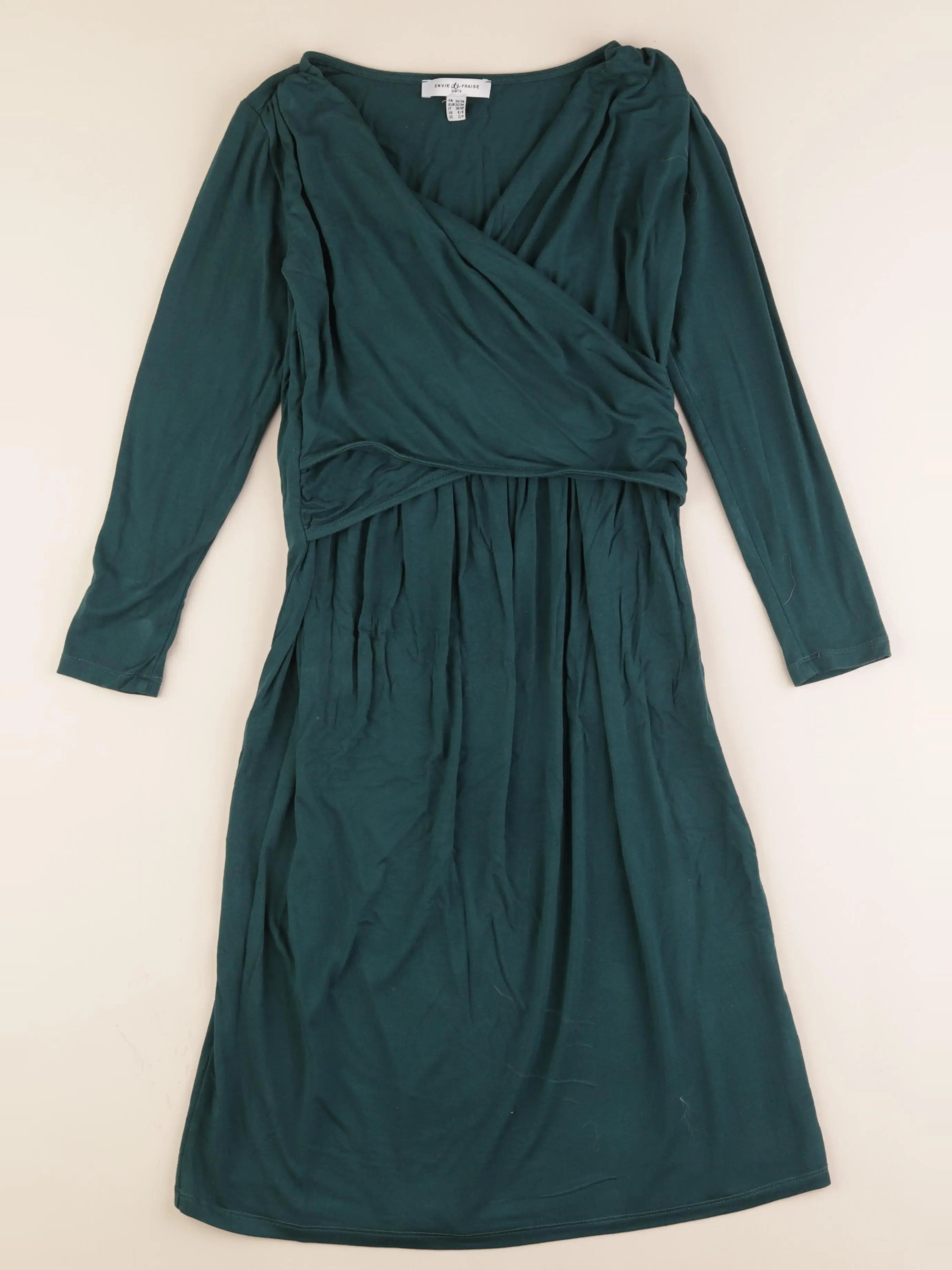 Envie de fraise - robe grossesse, allaitement vert - 34 à 36