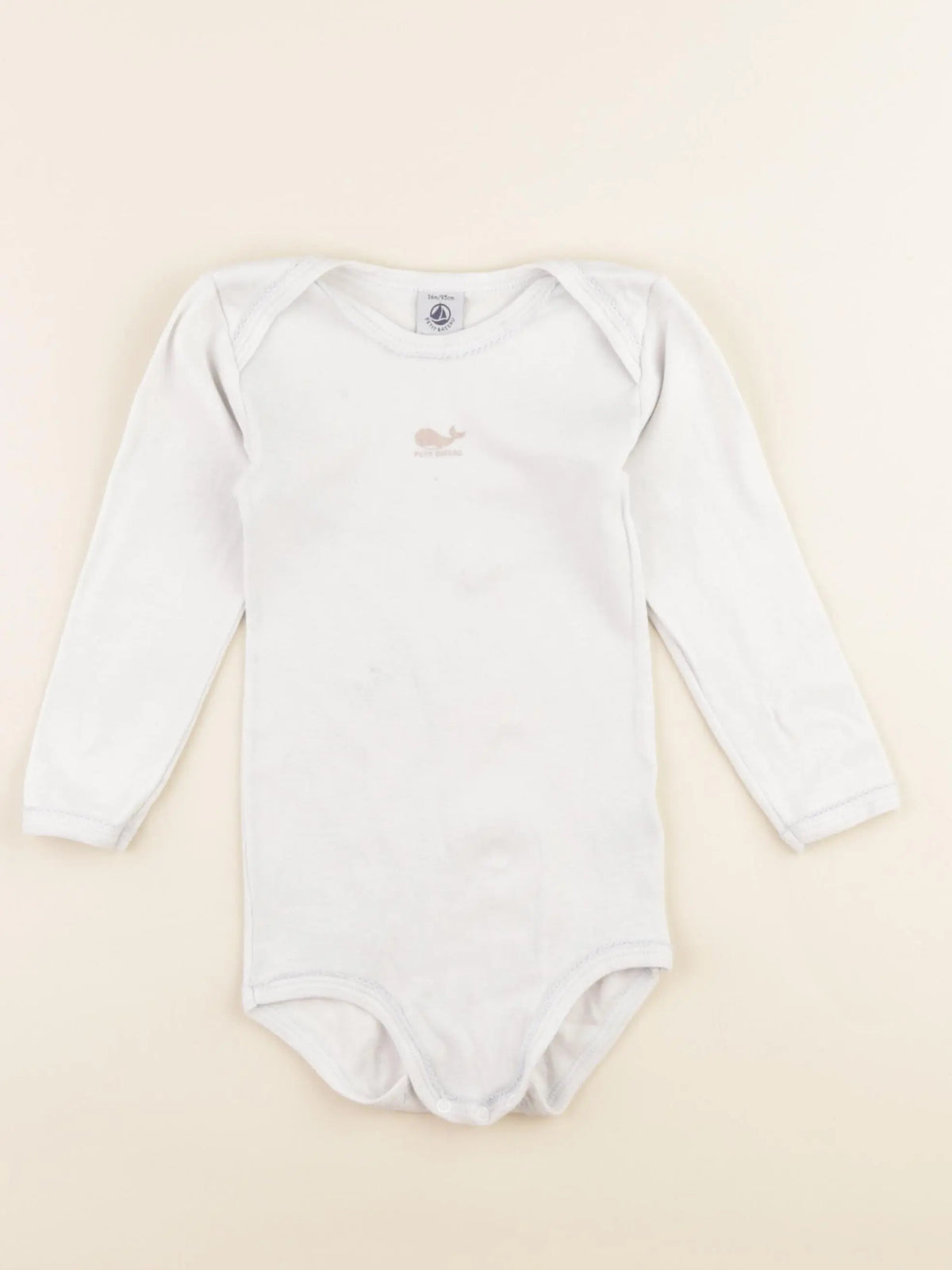 Petit Bateau - body blanc - 36 mois