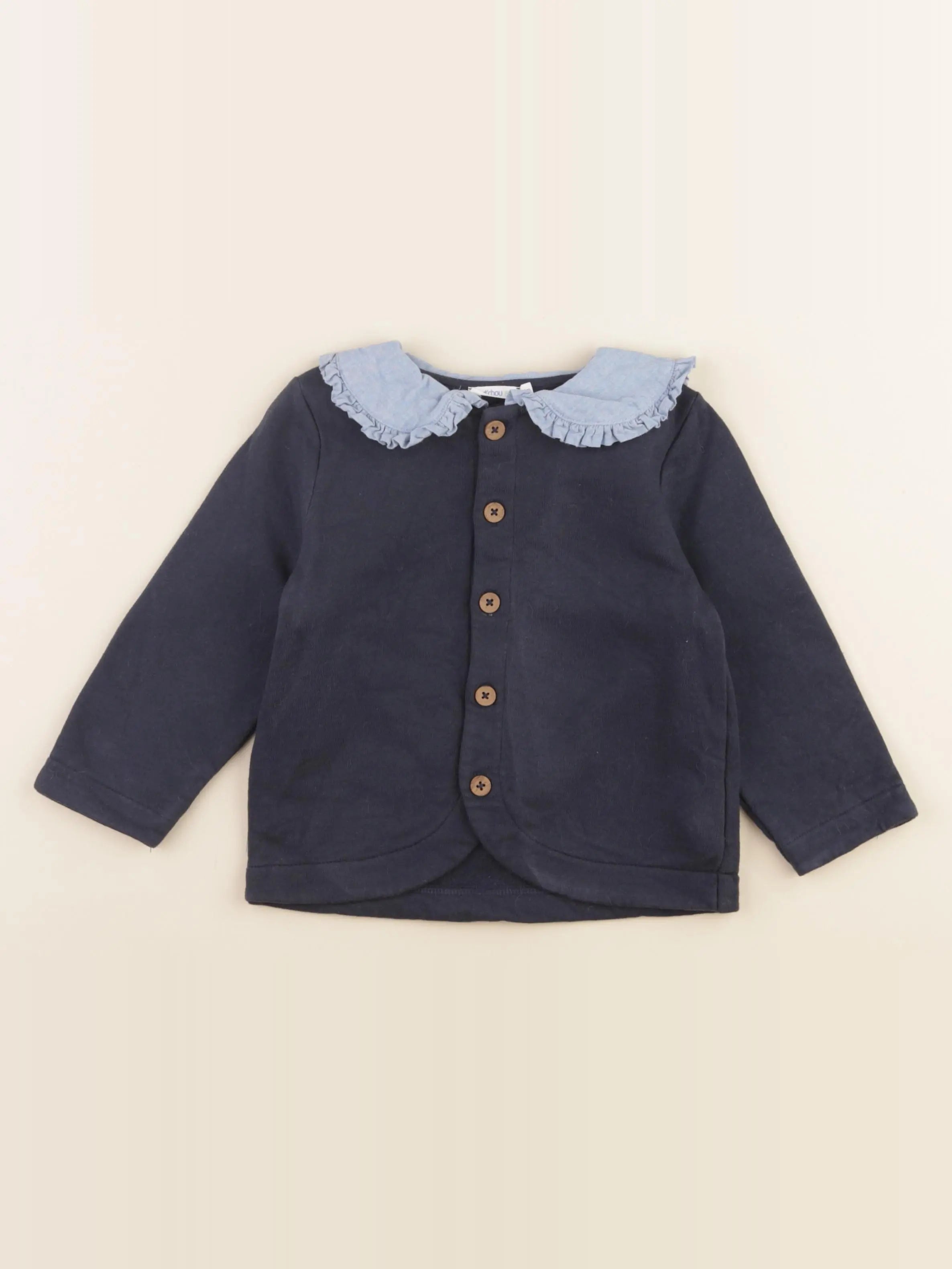 Boutchou - sweat bleu - 24 mois