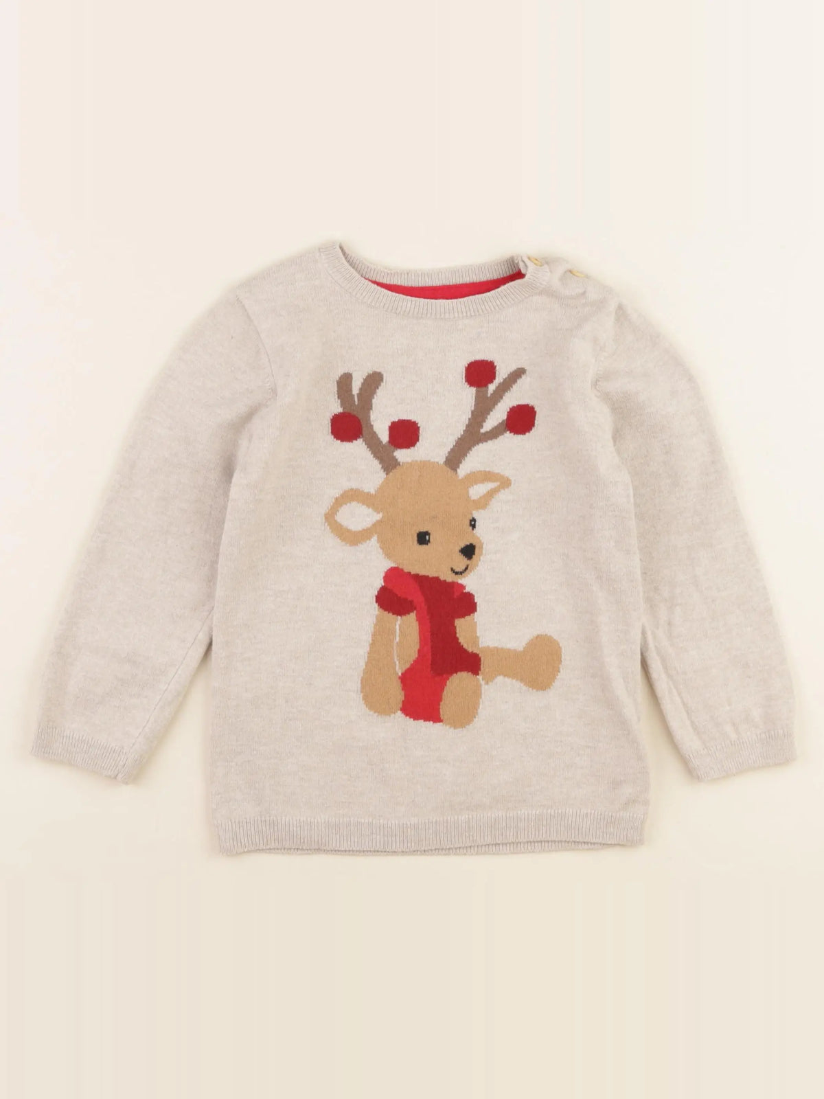 H&M - pull beige - 2 ans