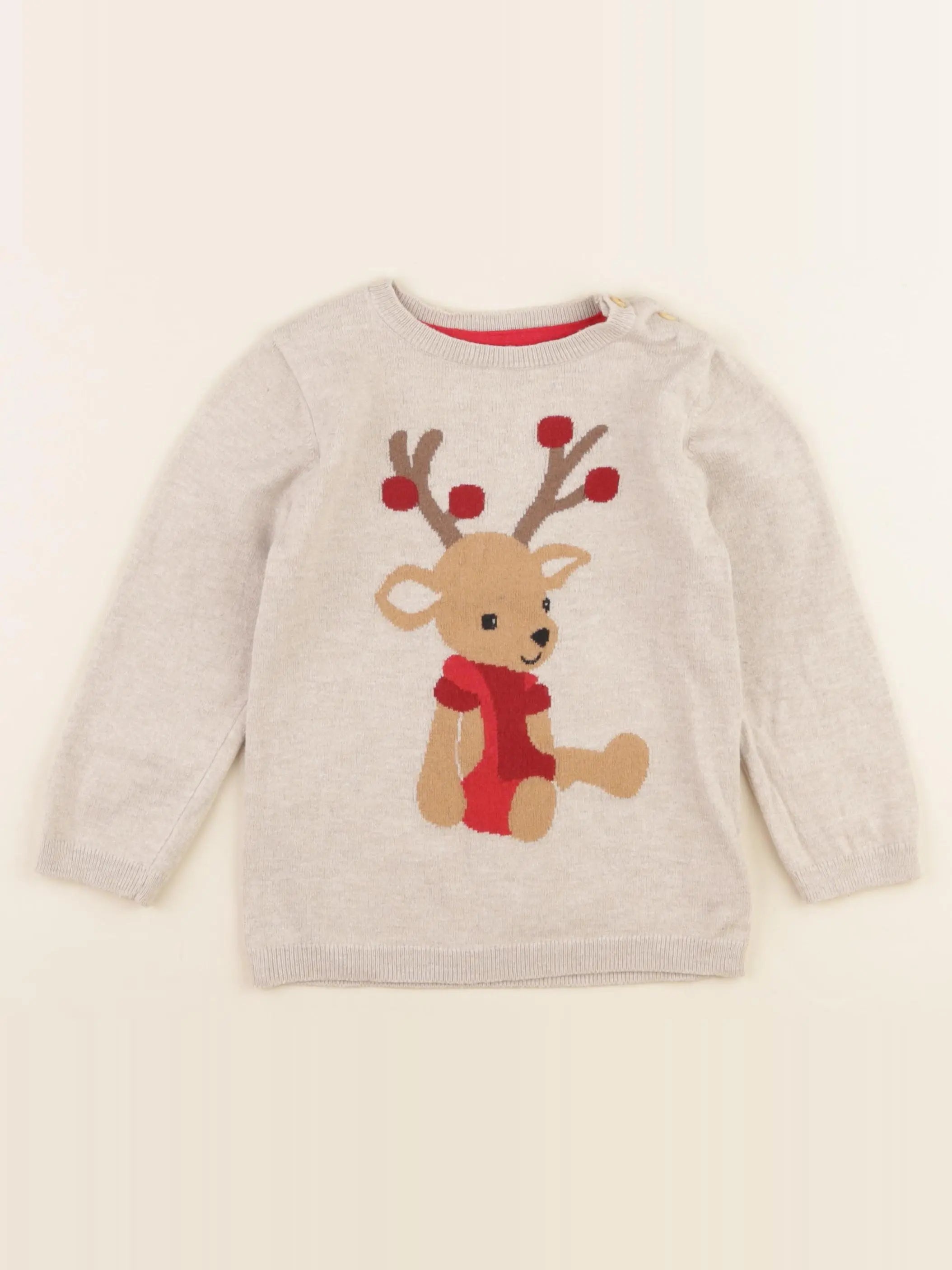 H&M - pull beige - 2 ans