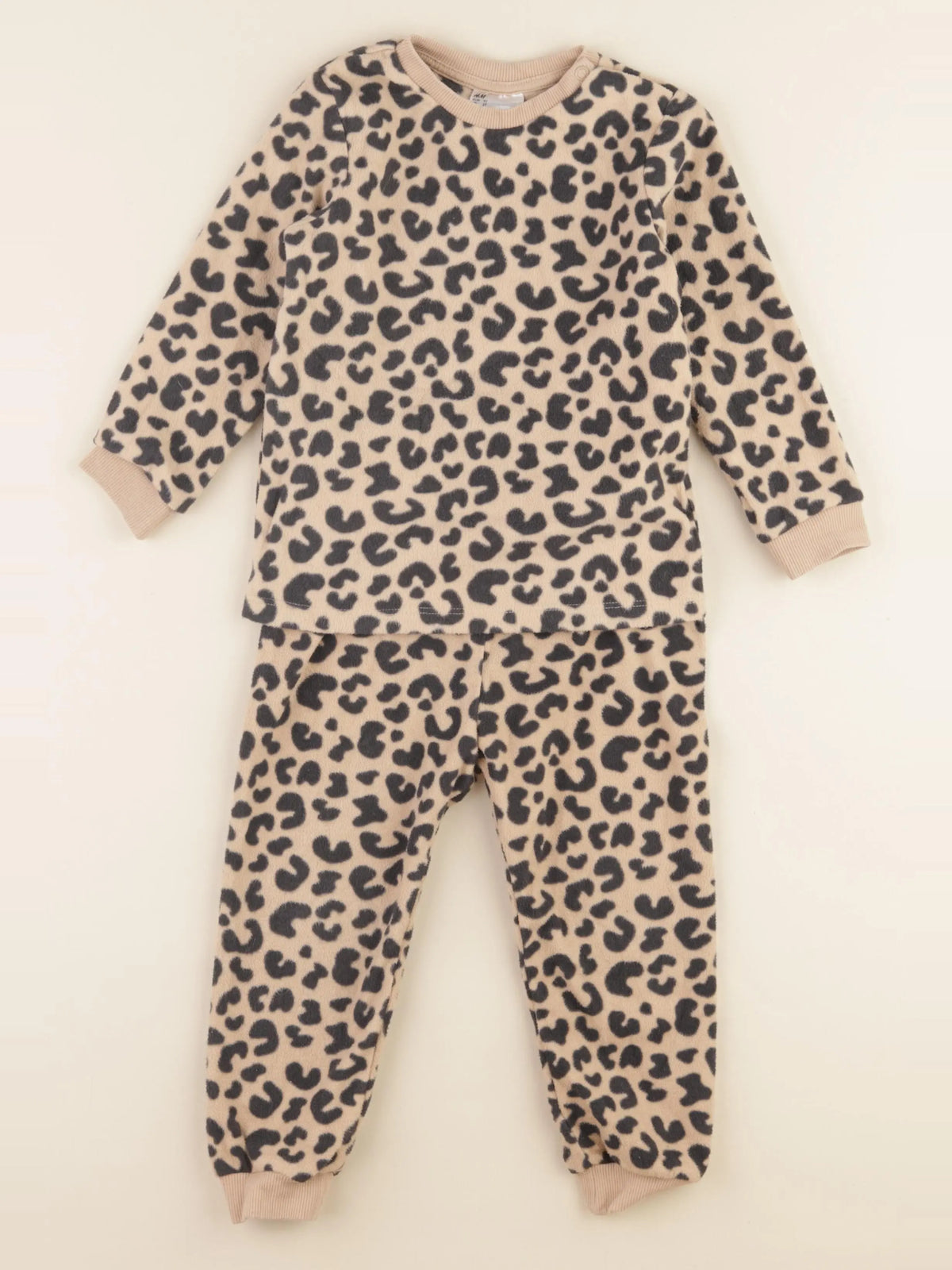 H&M - ensemble coton marron - 2 ans