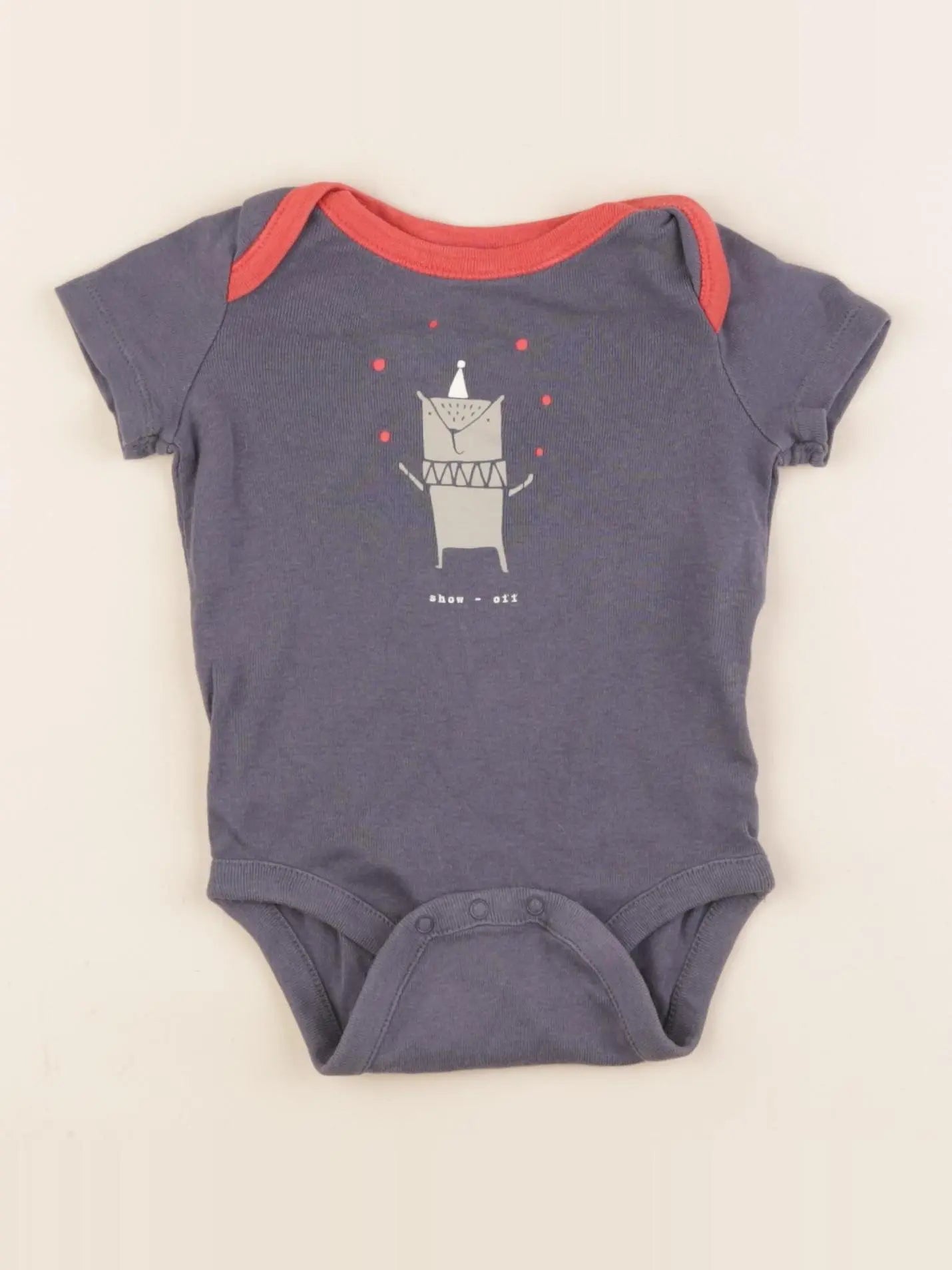 GAP - body bleu - 0/3 mois