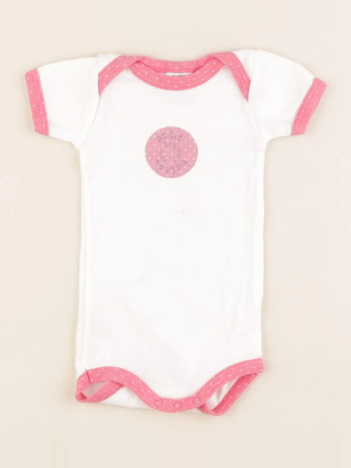 Petit Bateau - body blanc - 3 mois