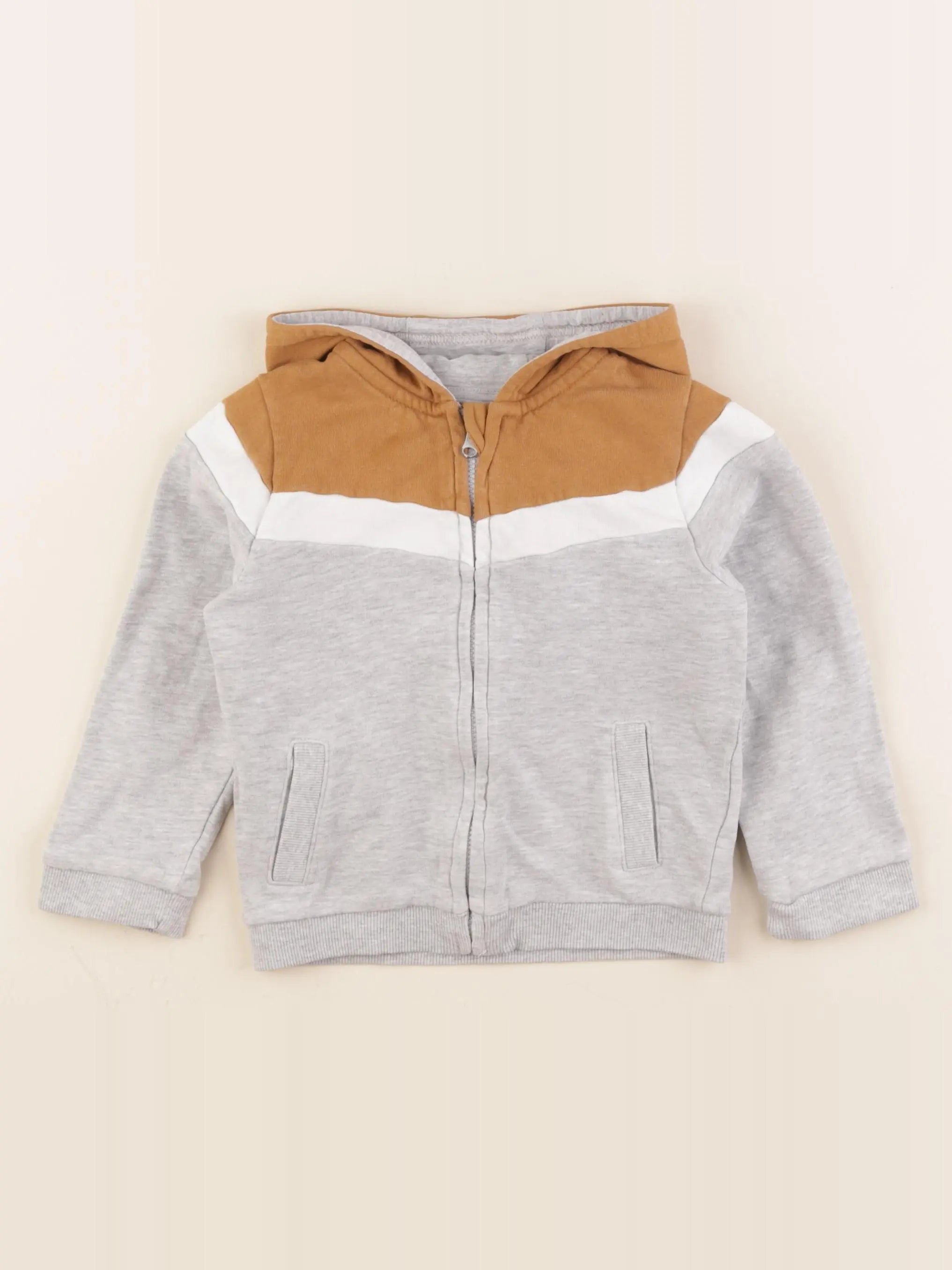 Vertbaudet - sweat gris - 36 mois