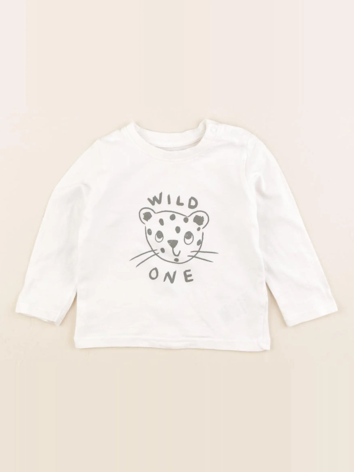 Vertbaudet - tee-shirt blanc - 9 mois