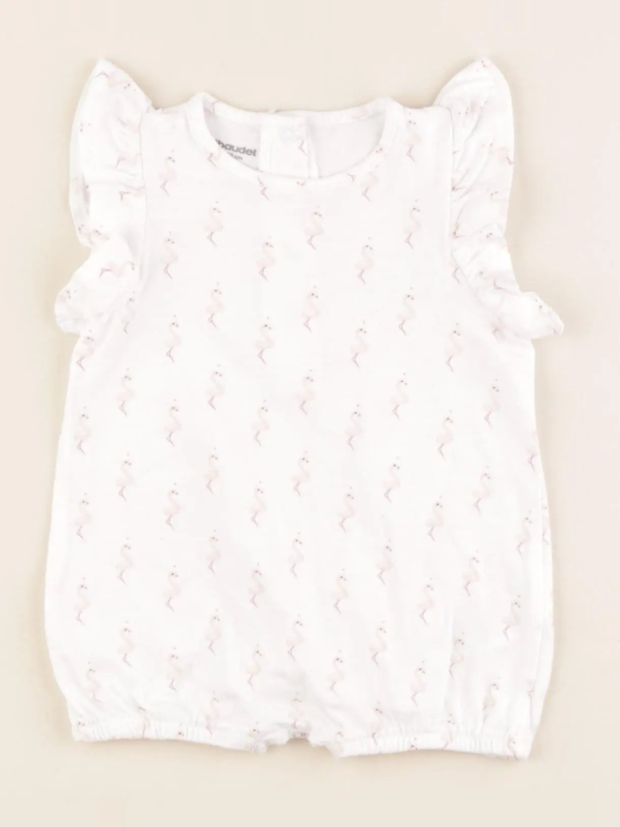 Vertbaudet - pyjama coton blanc - 3 mois