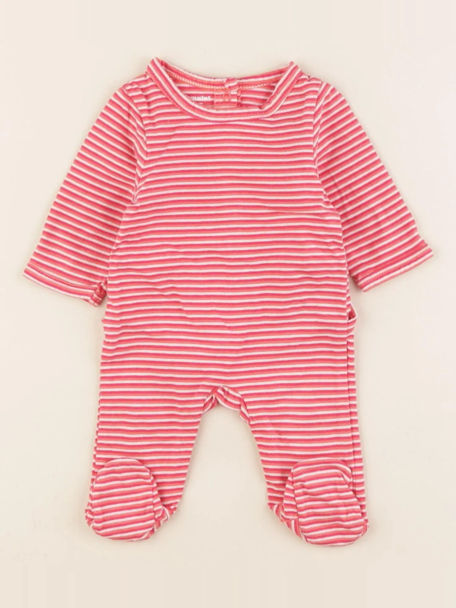 Vertbaudet - pyjama coton rose - 1 mois