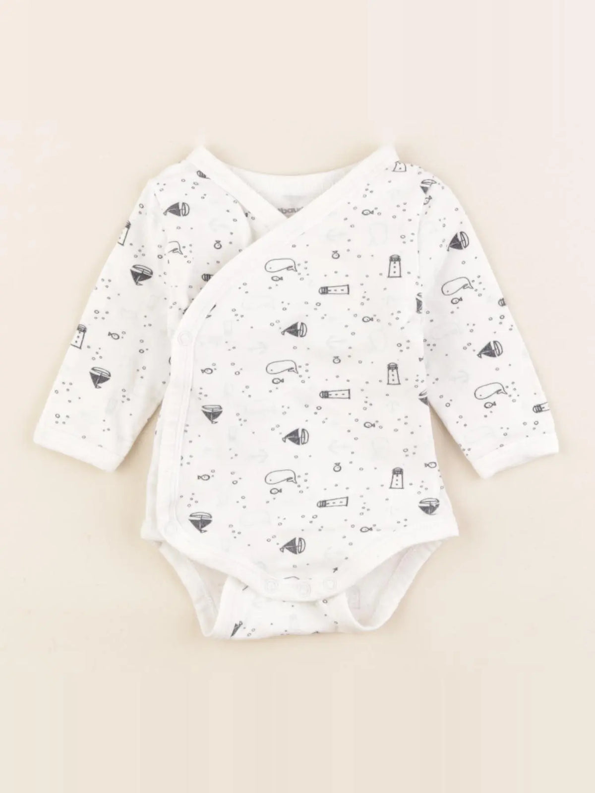 Vertbaudet - body blanc - 1 mois