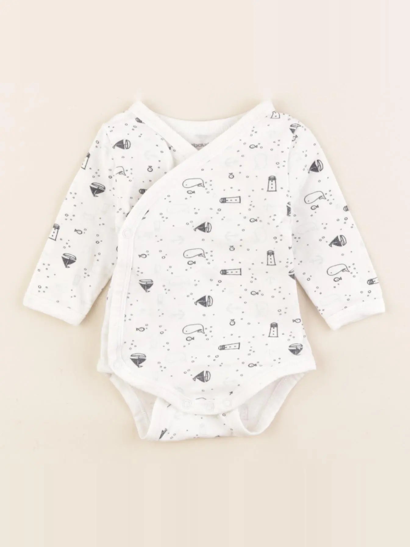 Vertbaudet - body blanc - 1 mois