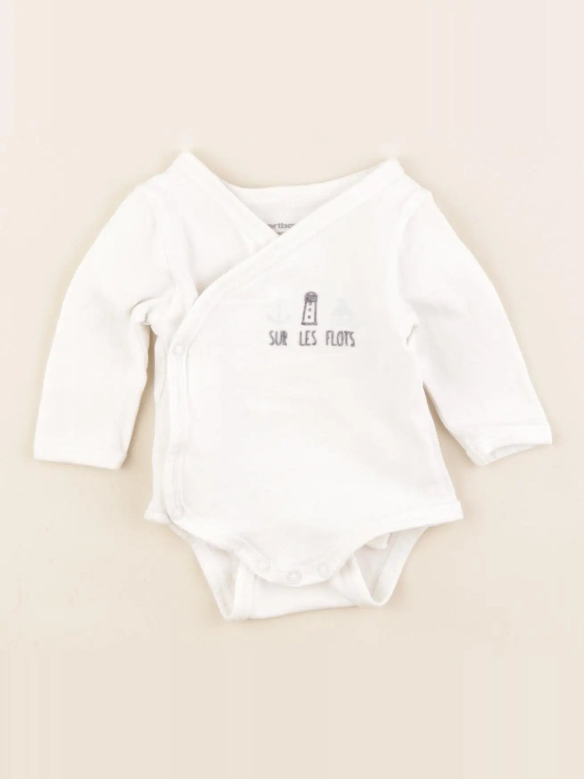 Vertbaudet - body blanc - 1 mois