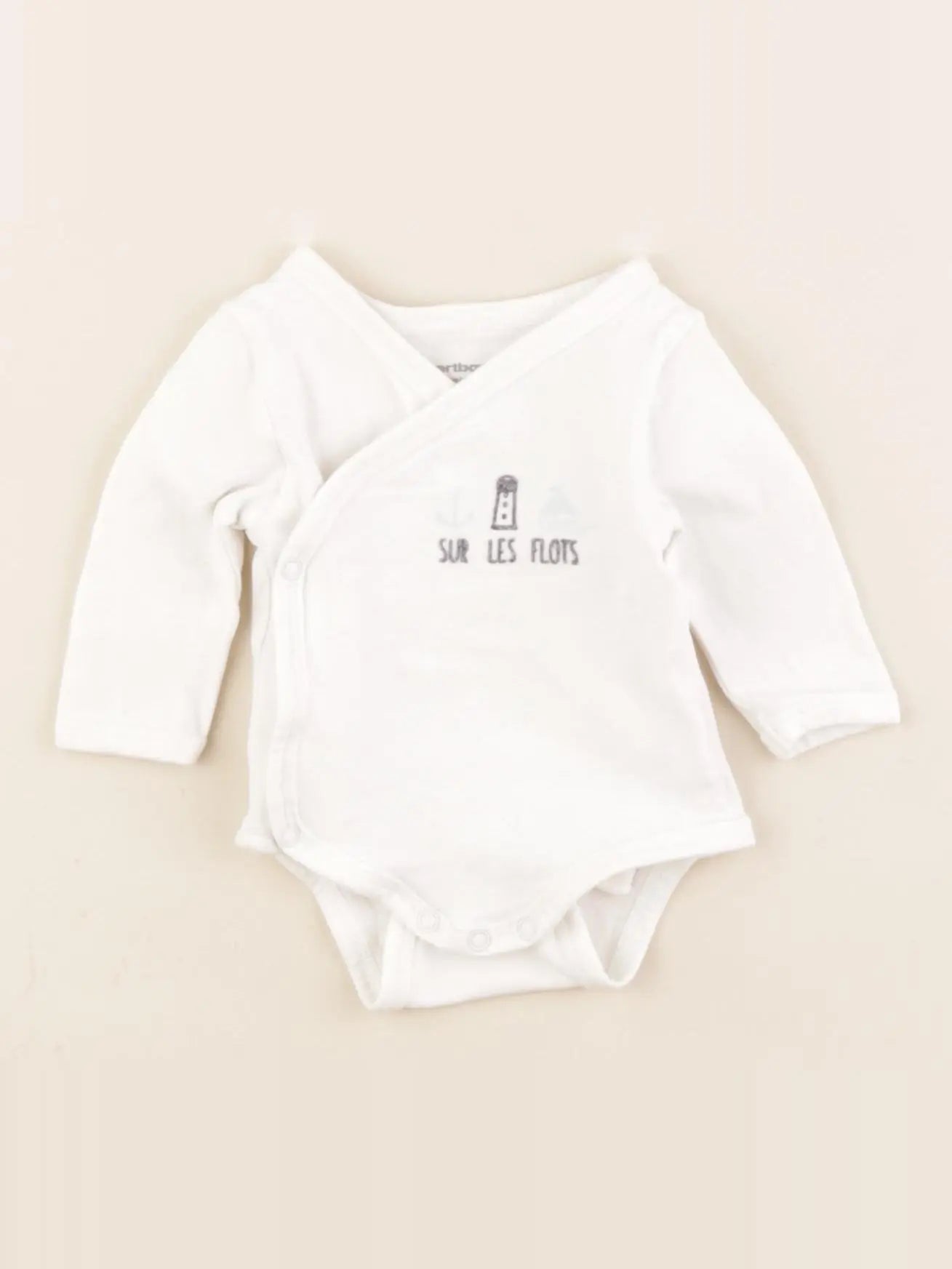 Vertbaudet - body blanc - 1 mois