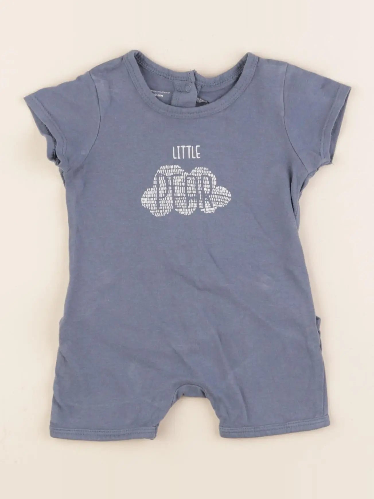 Vertbaudet - pyjama coton bleu - 3 mois