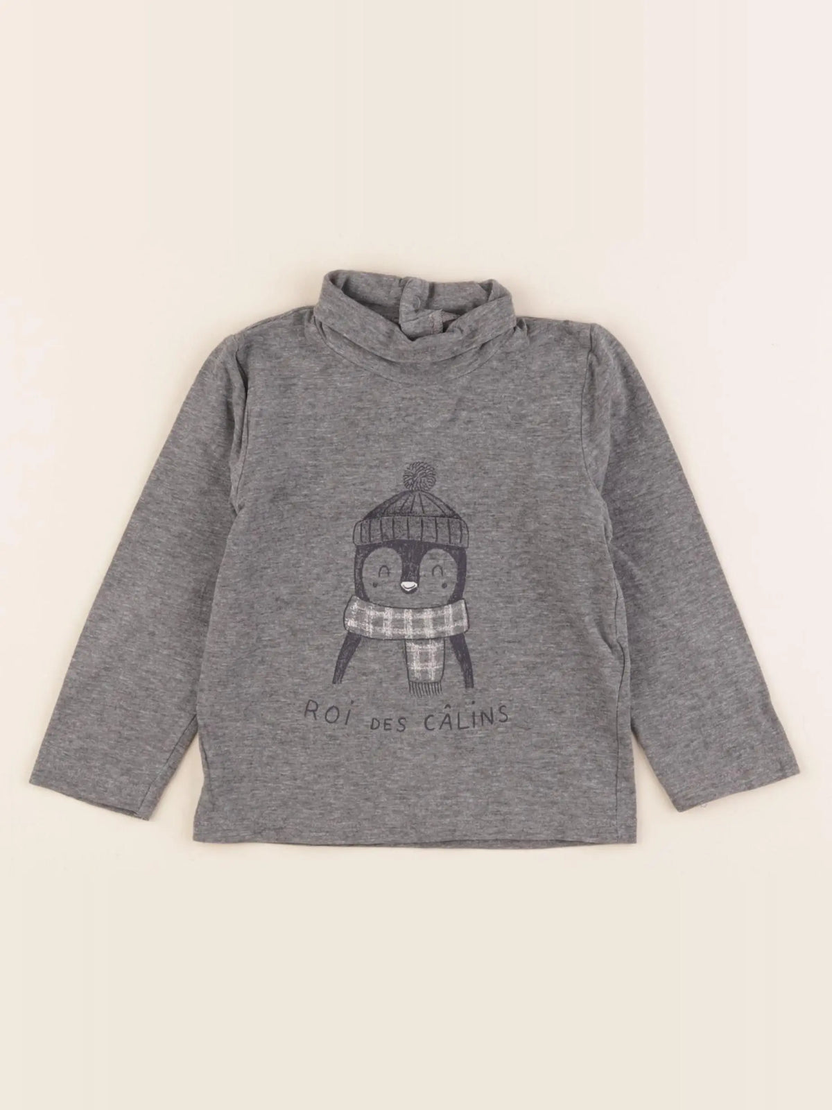 Vertbaudet - tee-shirt gris - 18 mois