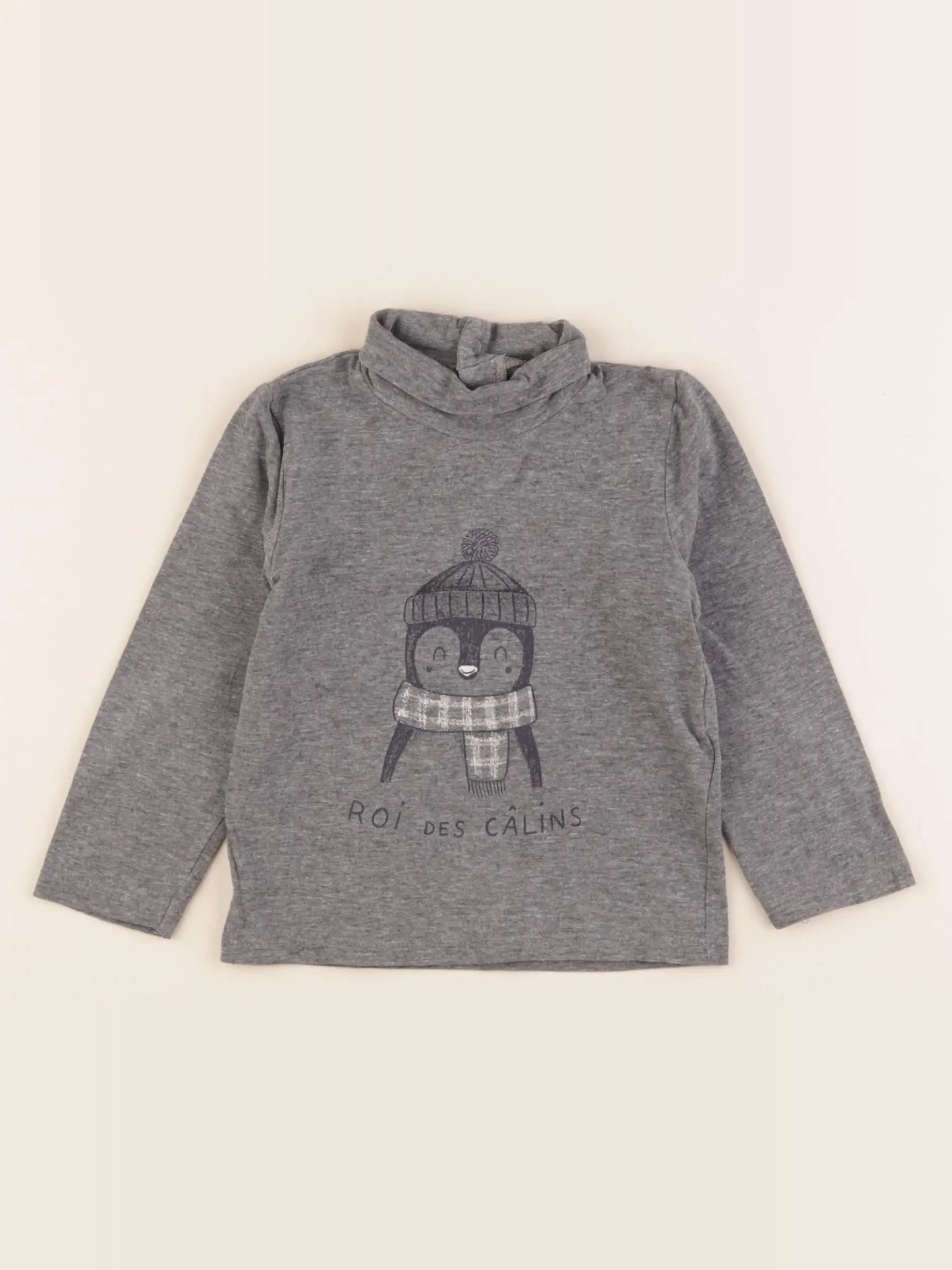 Vertbaudet - tee-shirt gris - 18 mois
