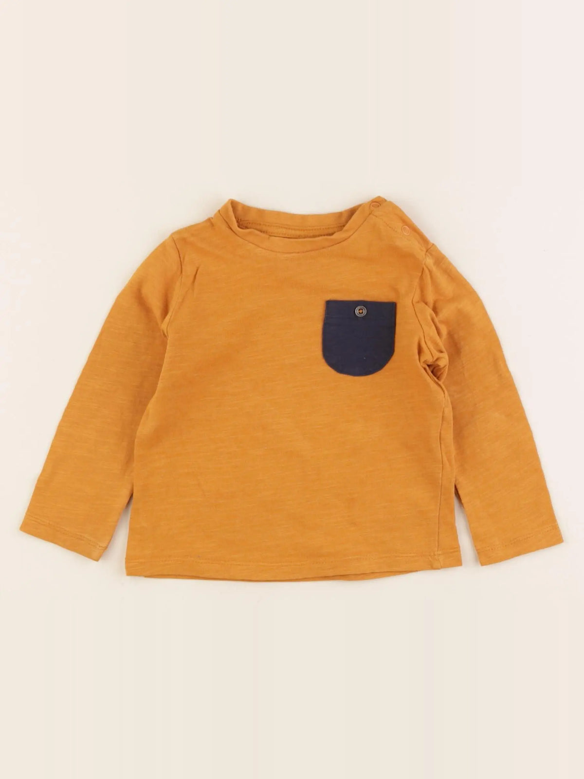 Vertbaudet - tee-shirt jaune - 12 mois