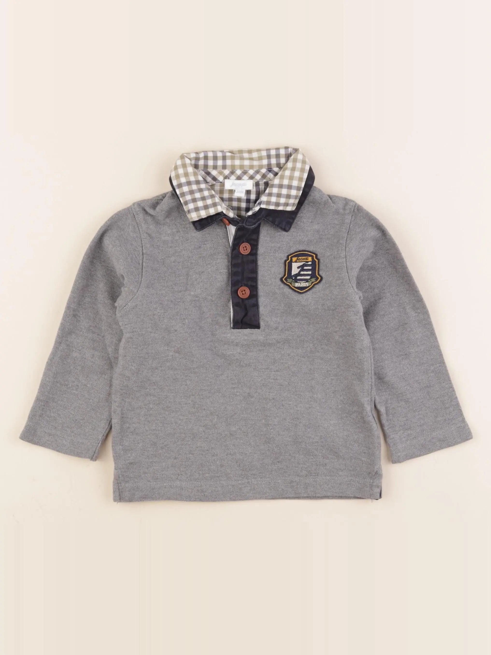 Jacadi - polo gris - 24 mois