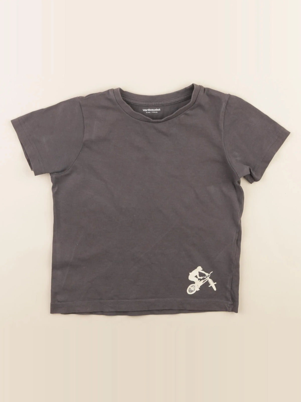Vertbaudet - tee-shirt gris - 5 ans