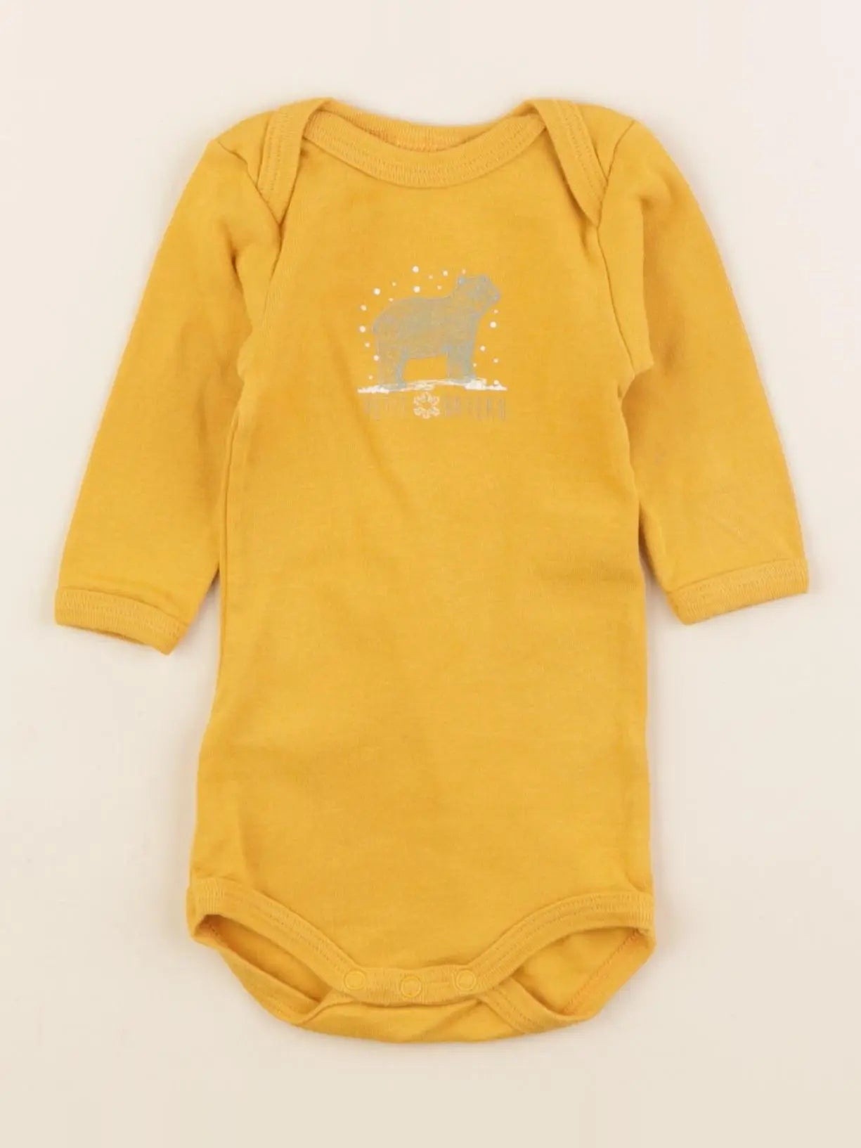 Petit Bateau - body jaune - 3 mois