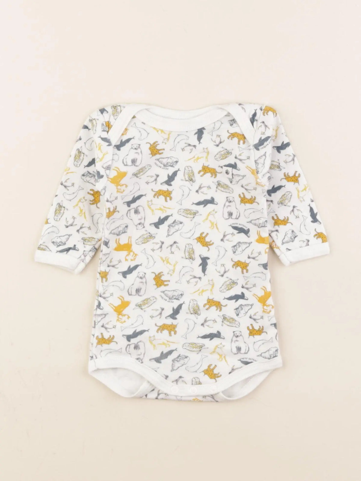 Petit Bateau - body multicolore - 3 mois
