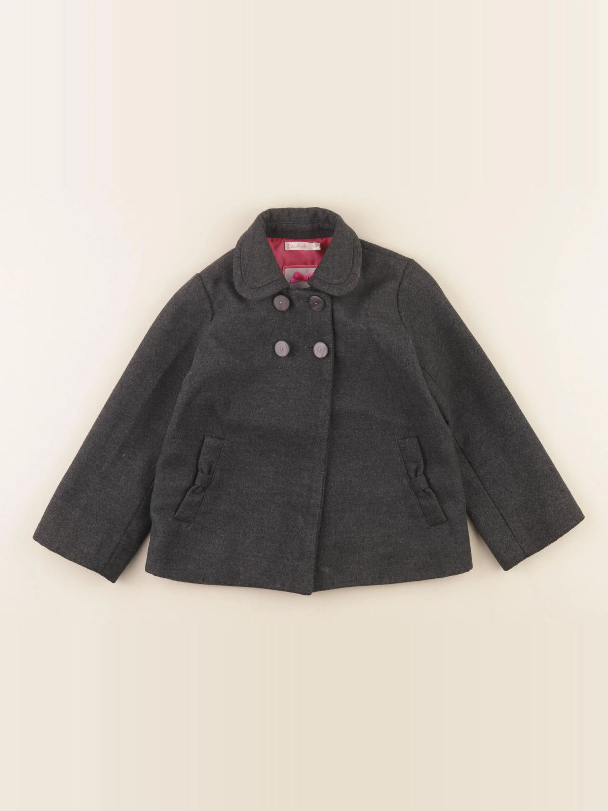Billie Blush - veste gris - 8 ans
