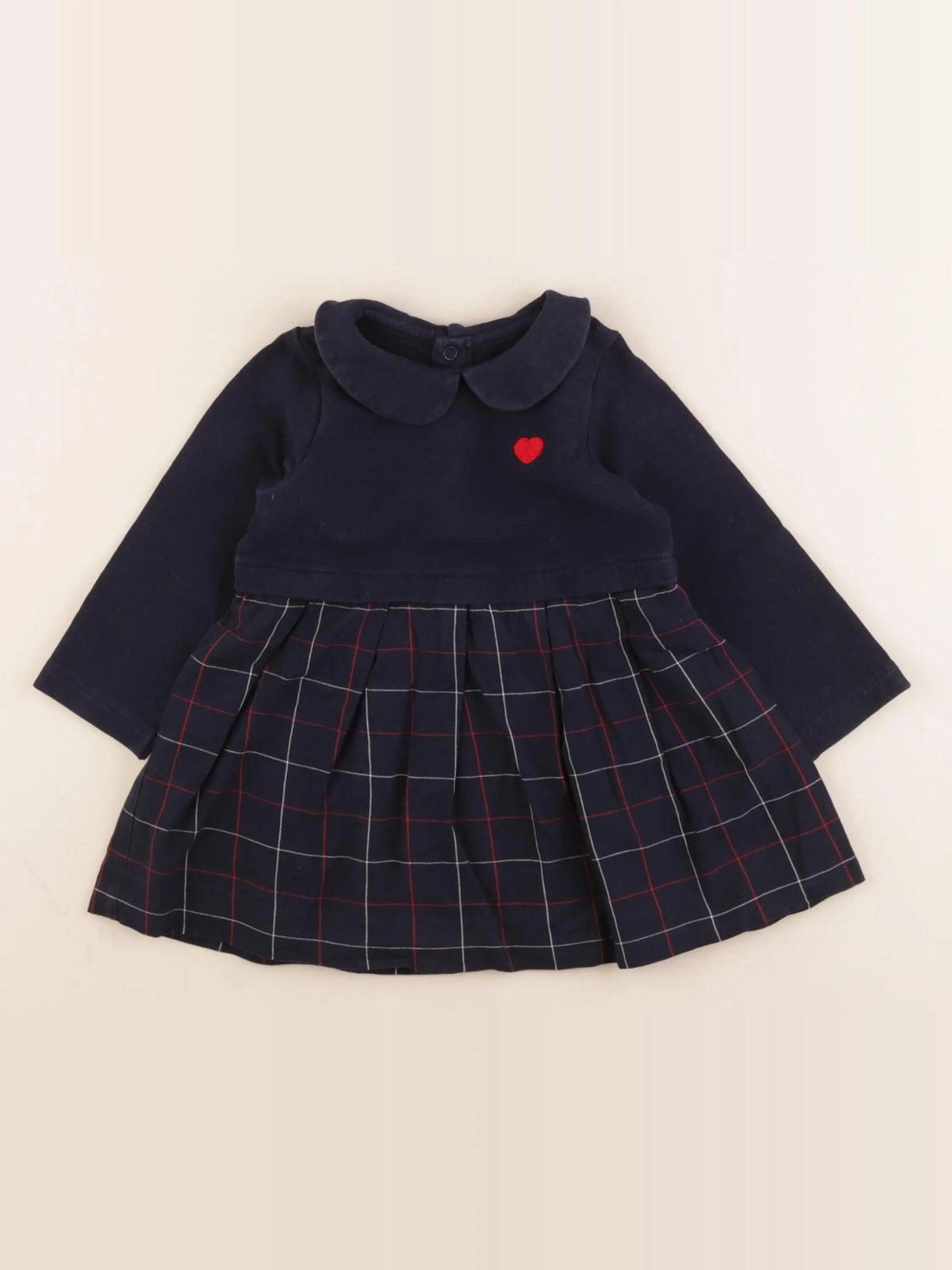 Jacadi - robe bleu, rouge - 18 mois