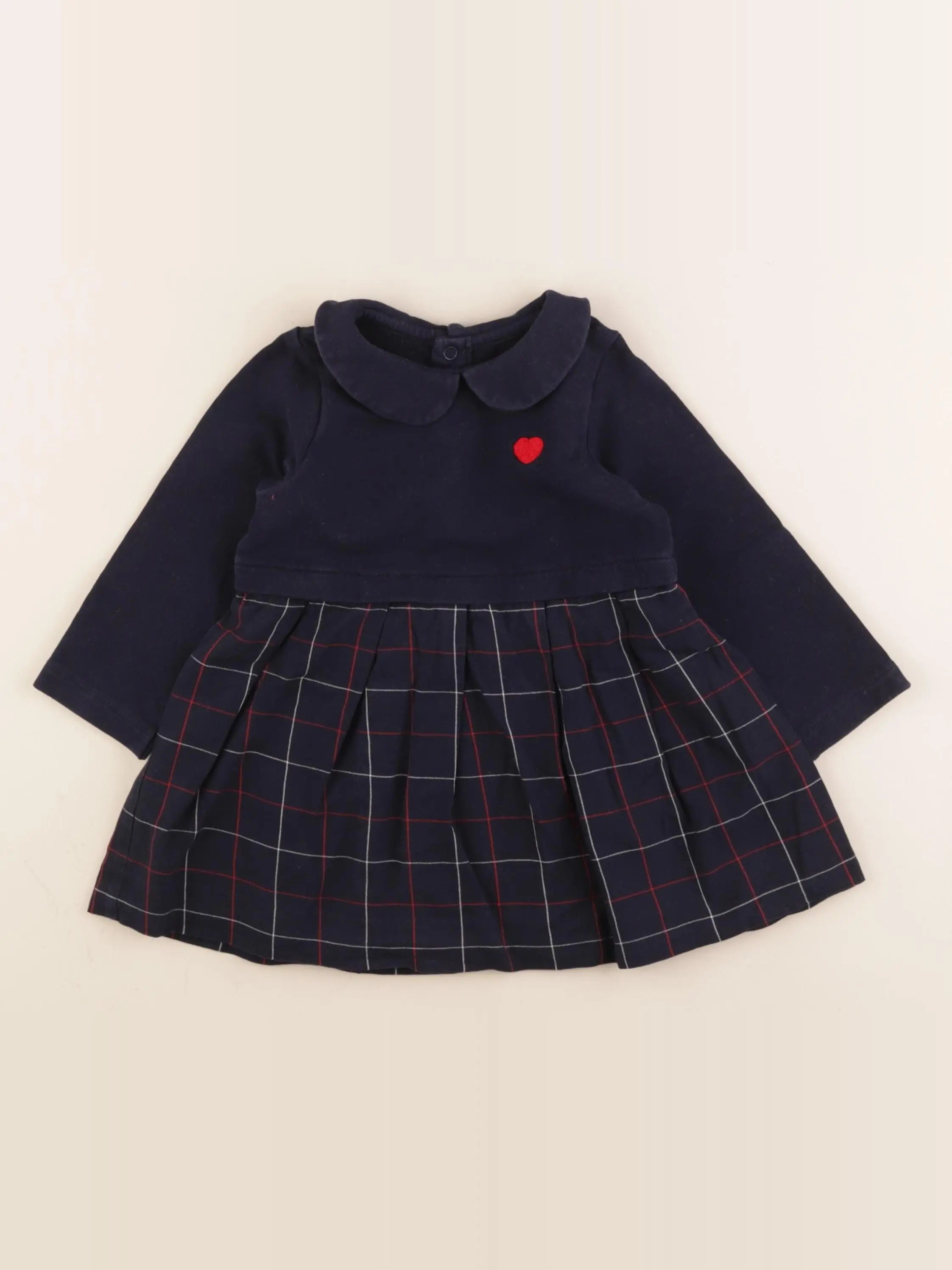 Jacadi - robe bleu, rouge - 18 mois