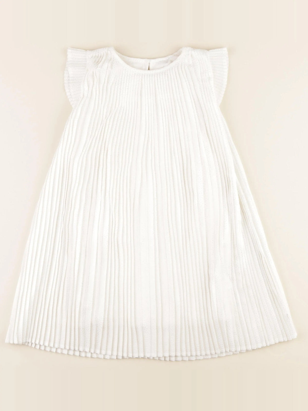 Okaidi - robe blanc, or - 6 ans