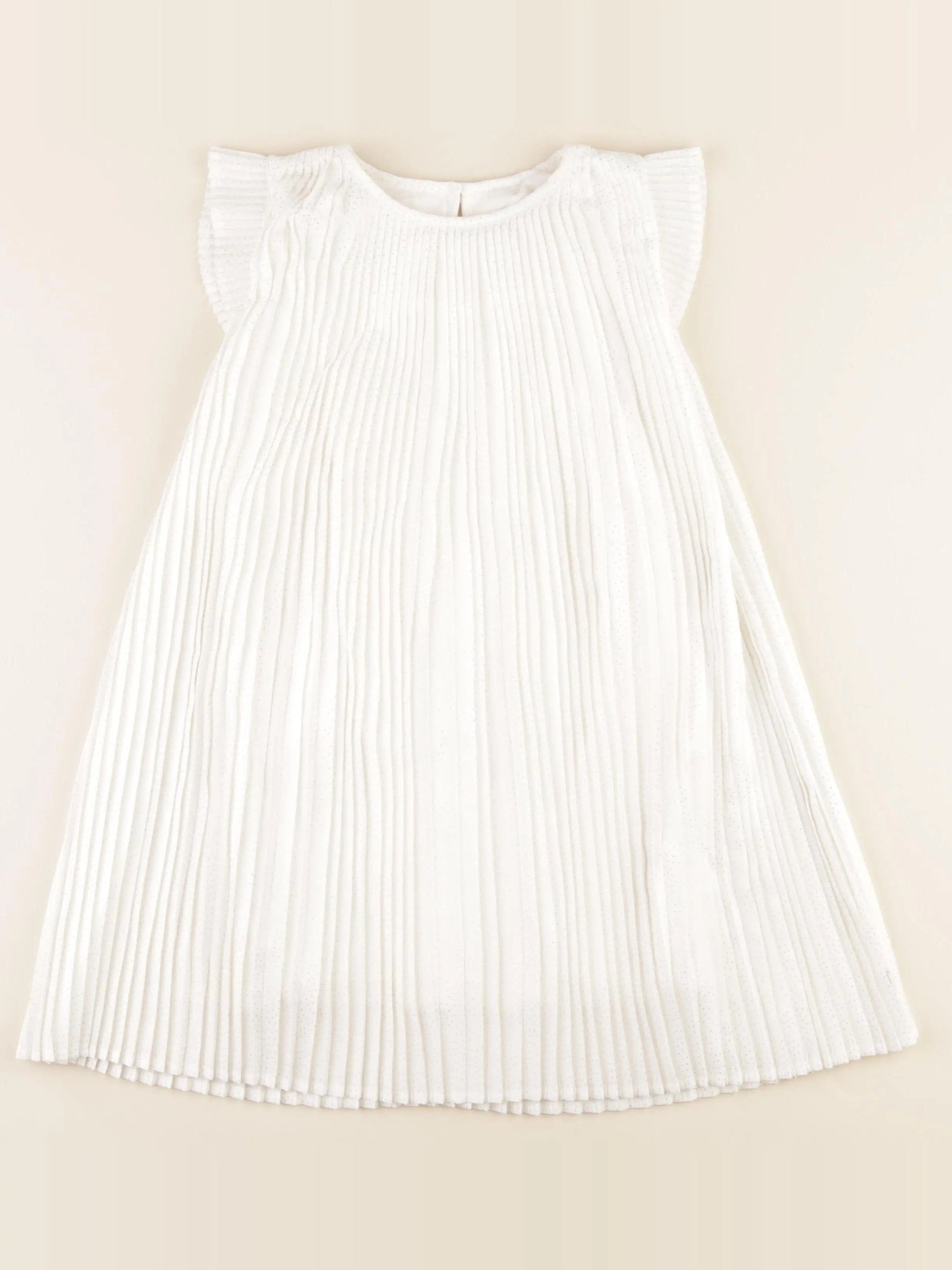 Okaidi - robe blanc, or - 6 ans