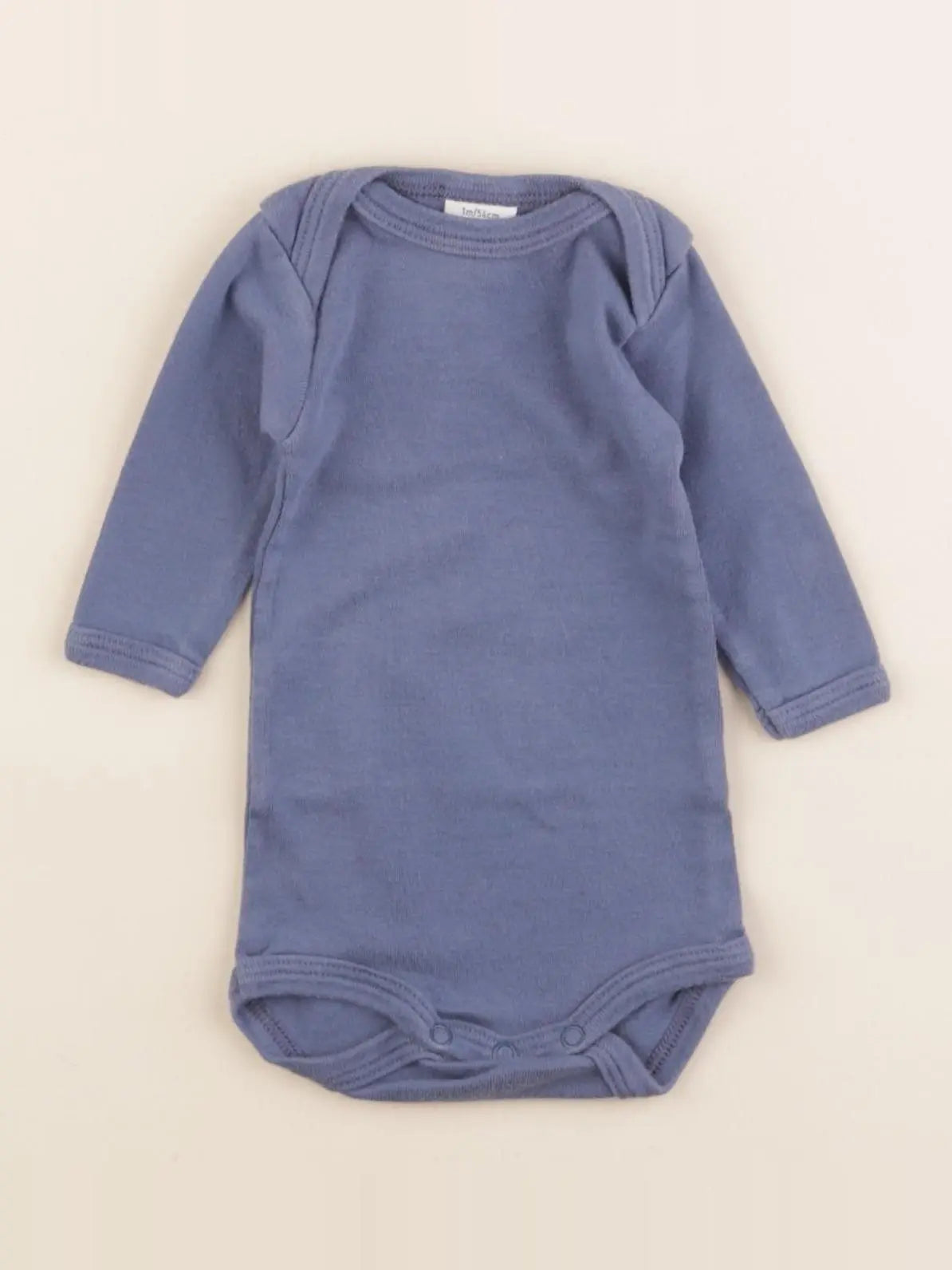 Petit Bateau - body bleu - 1 mois
