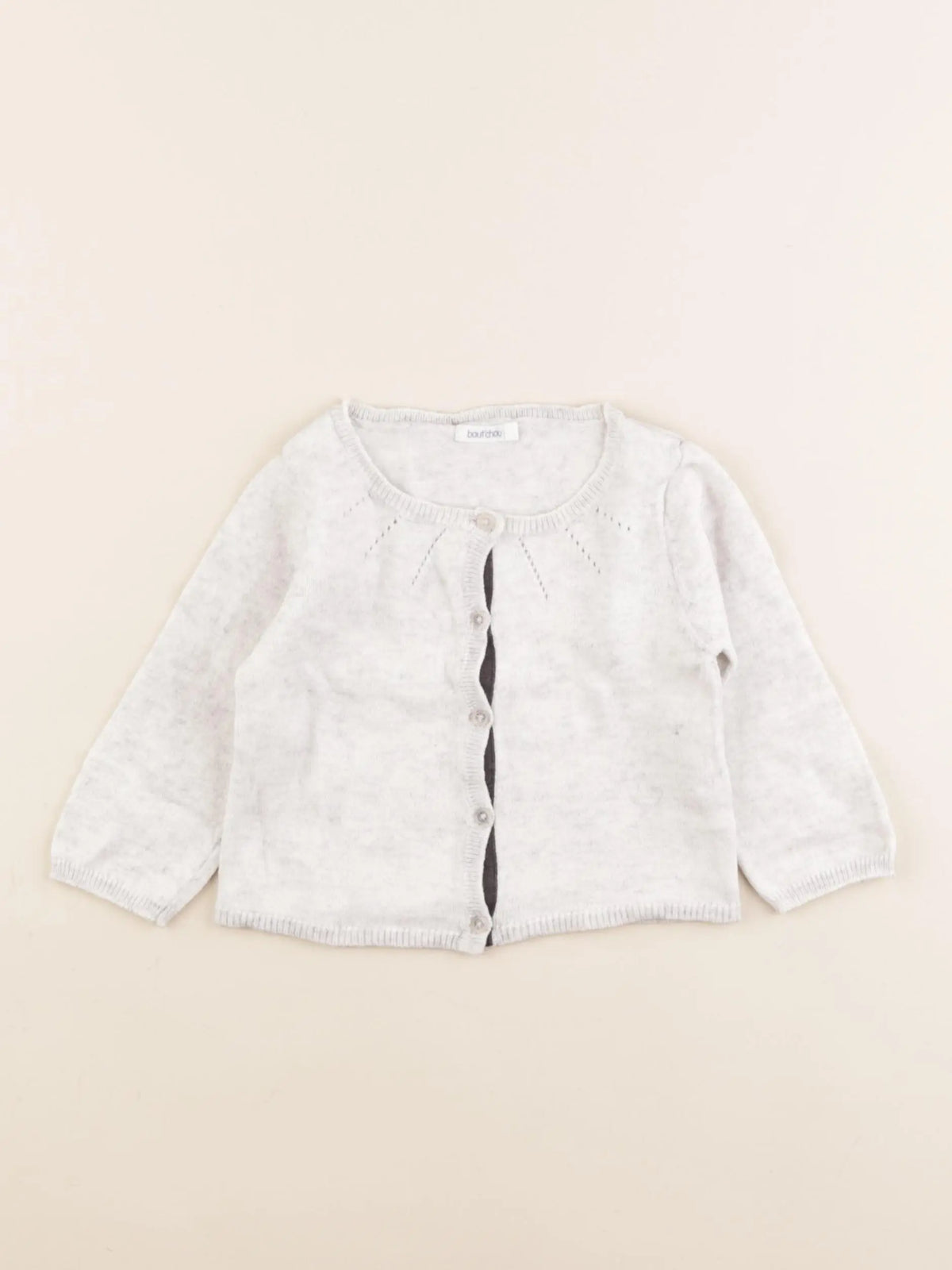 Boutchou - gilet gris - 9 mois