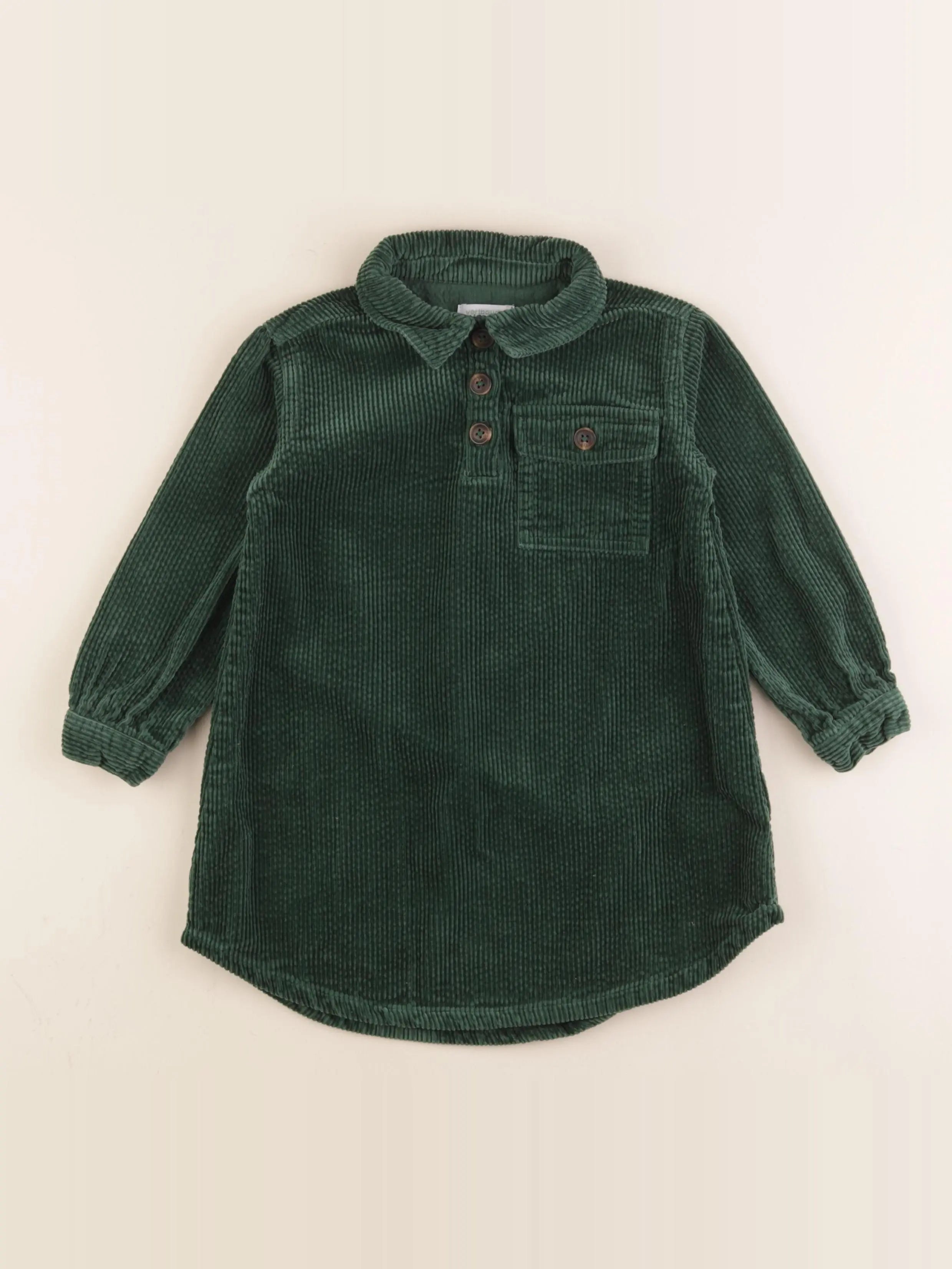 Vertbaudet - robe vert - 4 ans