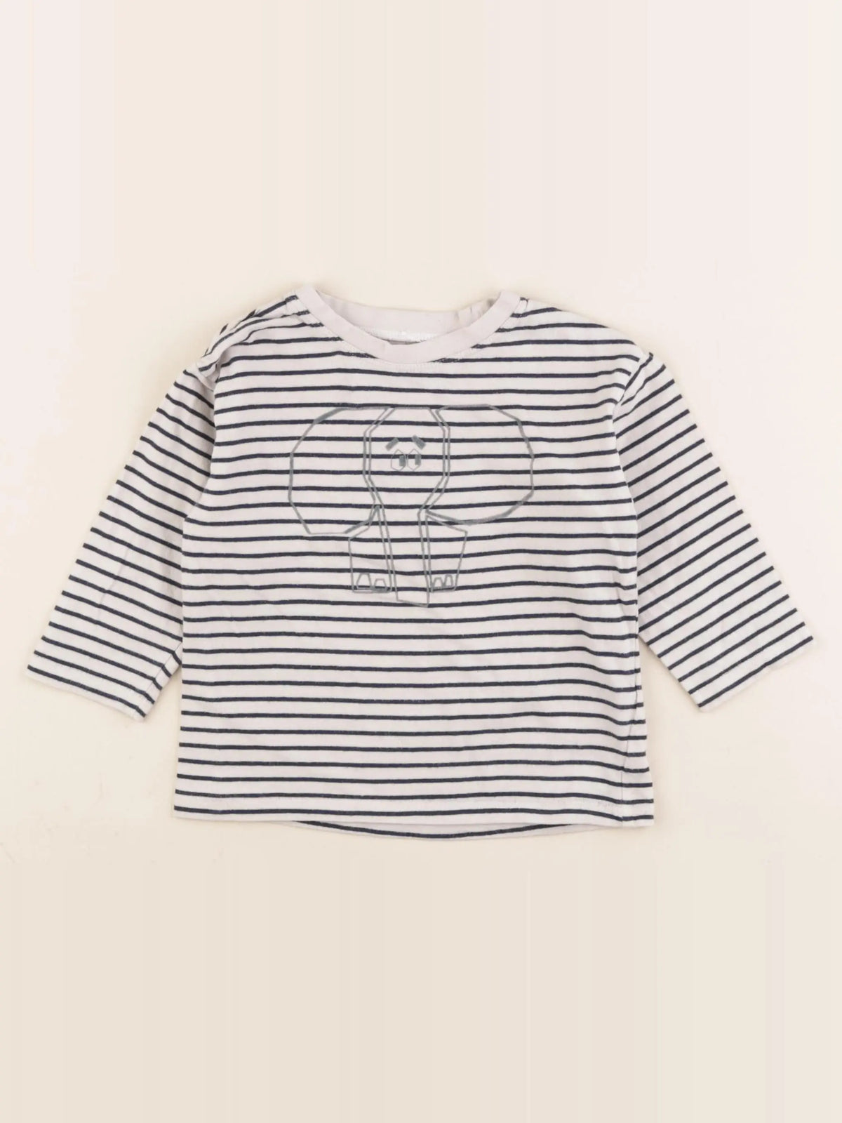 Sfera - tee-shirt beige, bleu - 18/24 mois