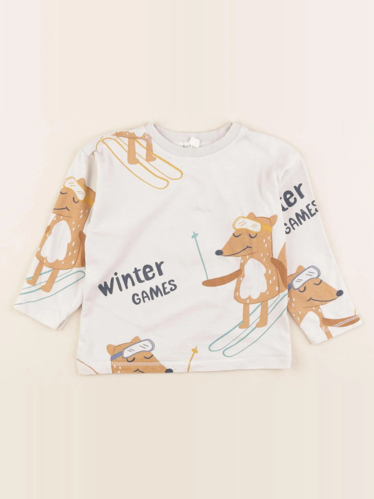 Sfera - tee-shirt beige, orange - 18/24 mois