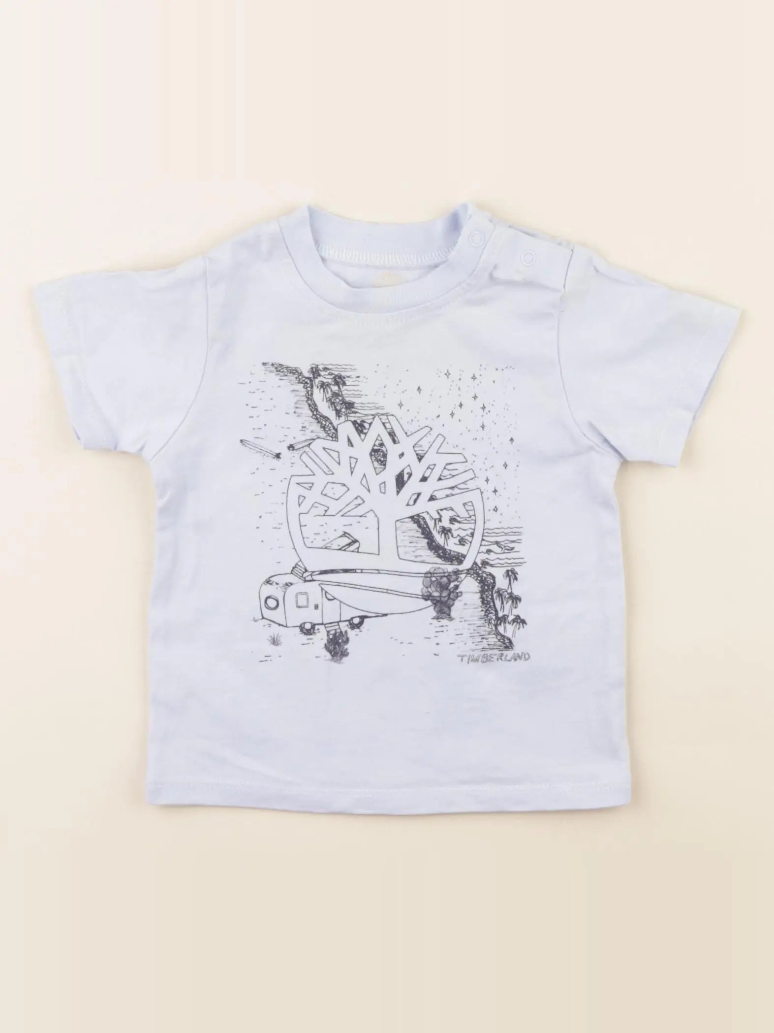 Timberland - tee-shirt bleu - 6 mois