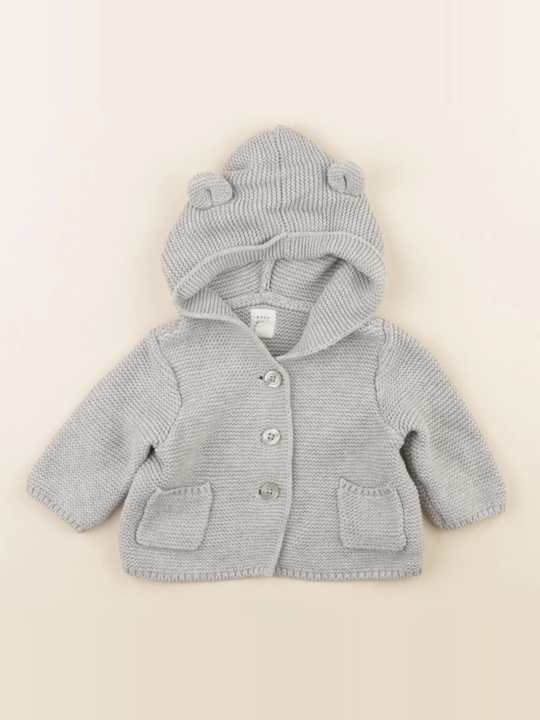 GAP - gilet gris - 0/3 mois