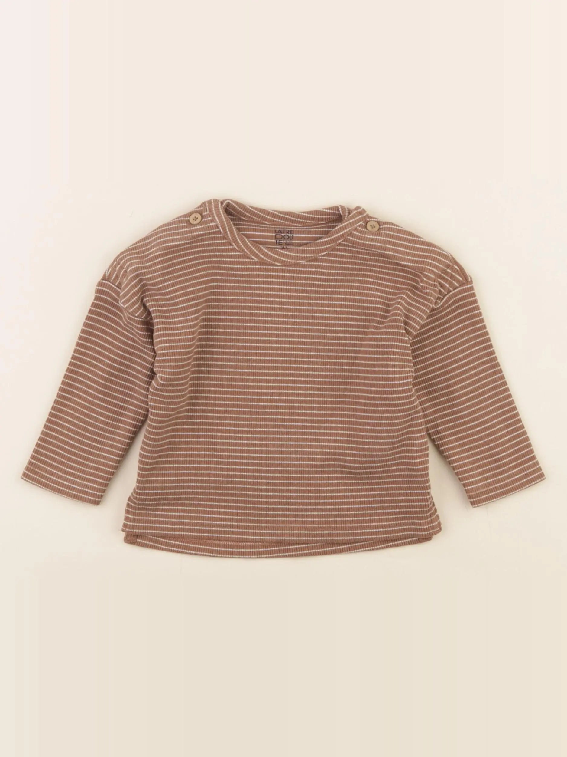La Redoute - tee-shirt marron - 3 mois