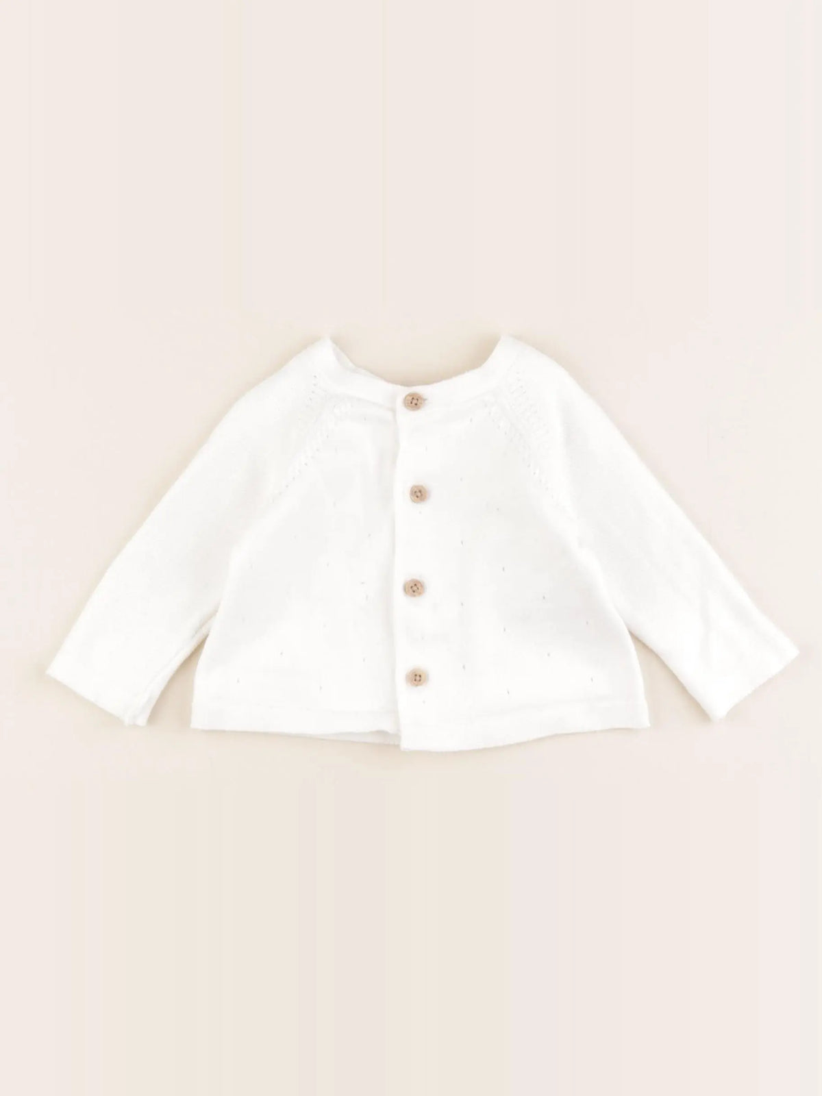 Vertbaudet - gilet blanc - 3 mois