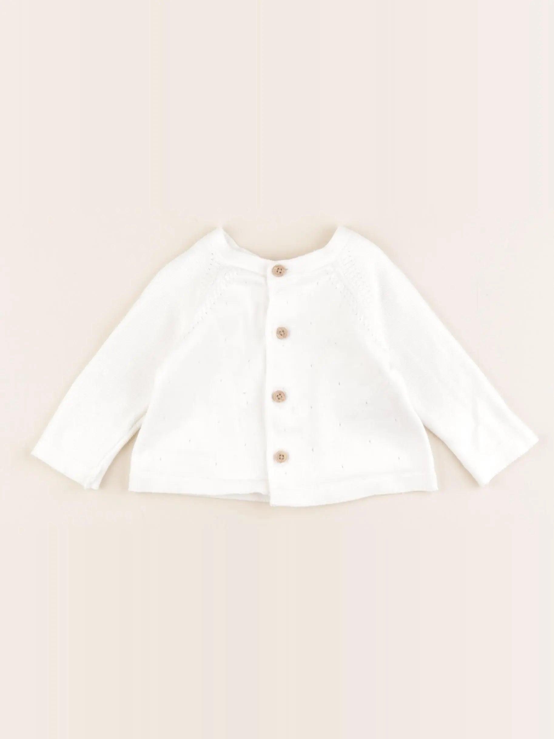 Vertbaudet - gilet blanc - 3 mois