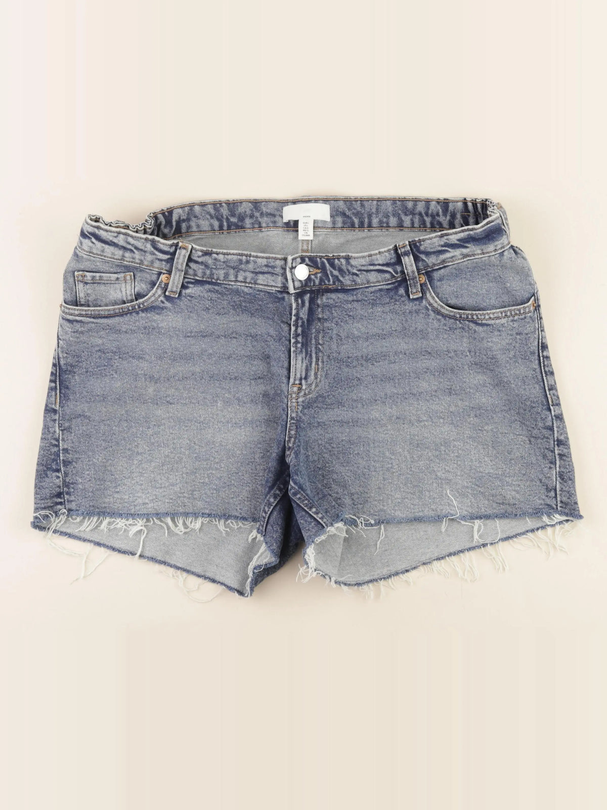 H&M - short grossesse bleu - l